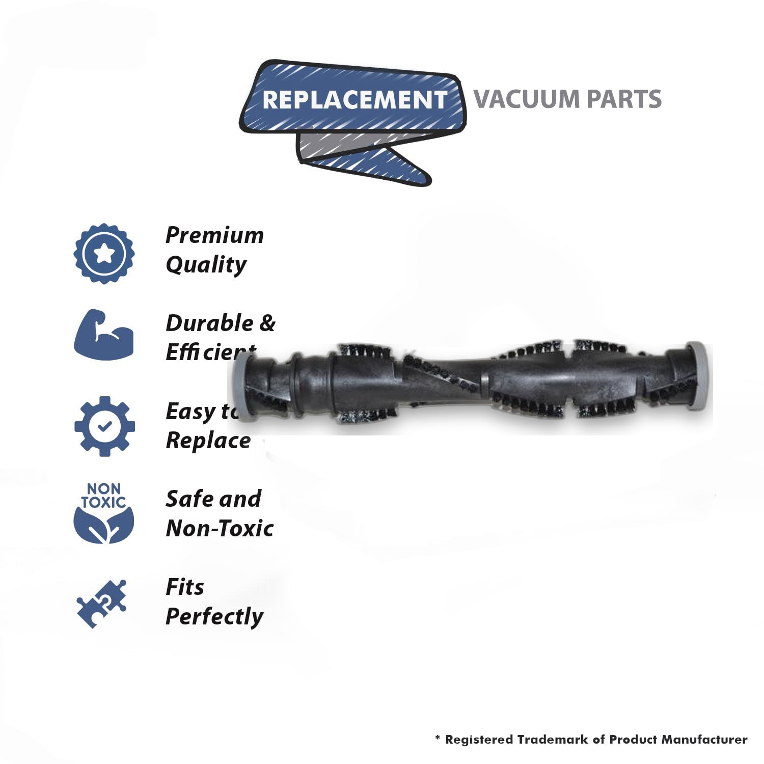 Topvacuumparts TOP VACUUM PARTS Replacement for Bissell Brushroll Fits Upright Vacuum 3530, 3537, 46E5, 71Y7, 6582, 6583