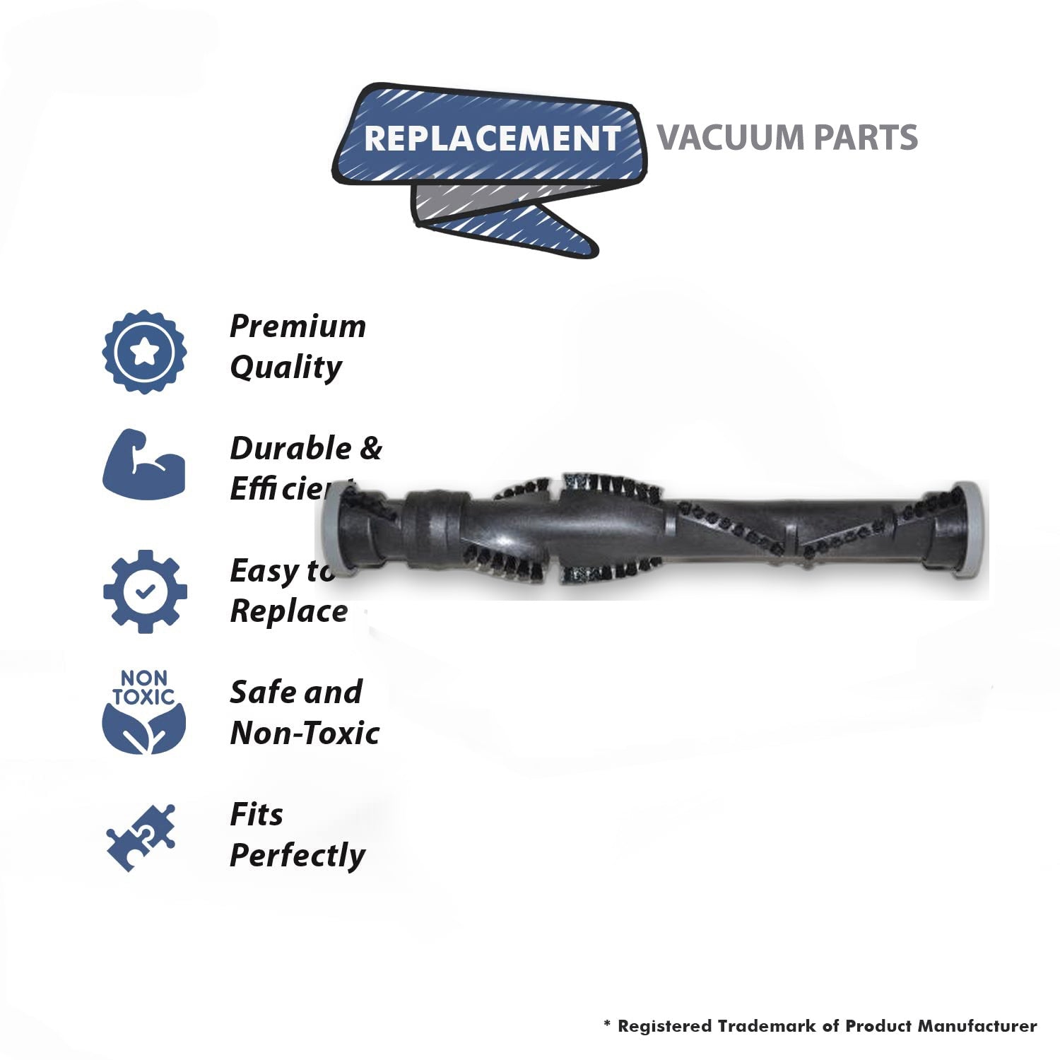 Topvacuumparts Replacement Part For Bissell Vacuum Brushroll for Fit Model 6221, 62211, 82H1, 84G9, 3574, 8975R # compare to part 2032448
