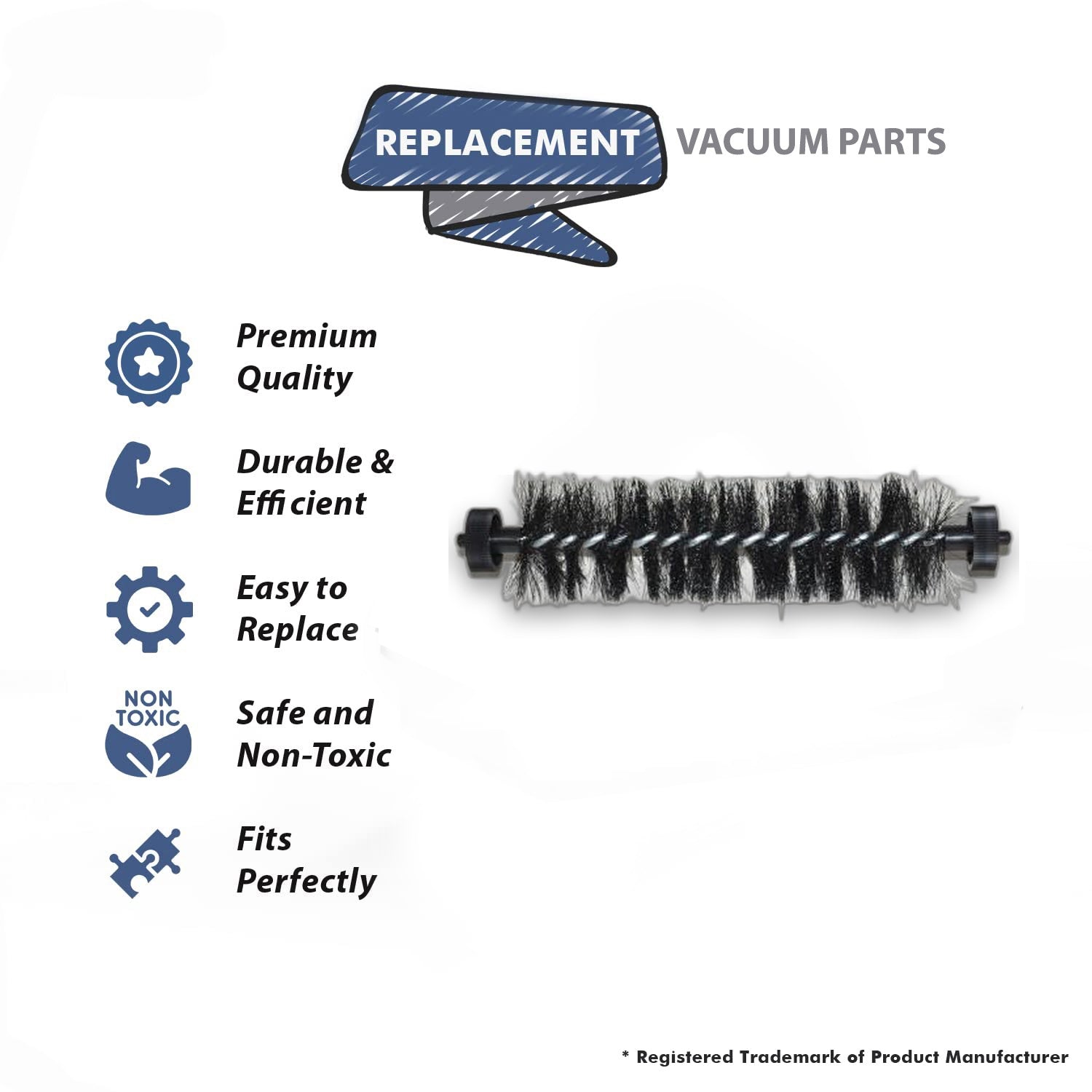Topvacuumparts (2) Replacement Part For Bissell 2340, 2400 Vacuum Cleaner Brushroll # compare to part 5559085