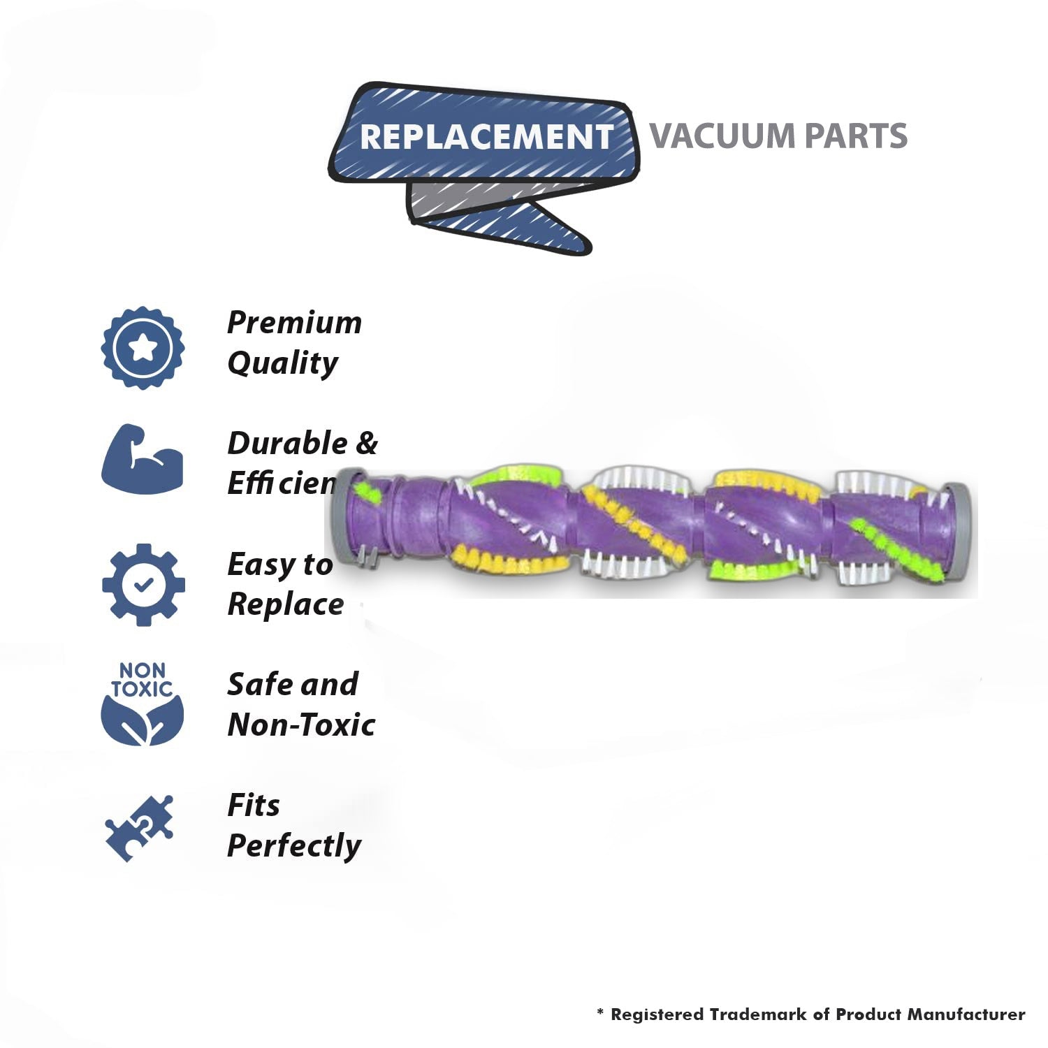 Topvacuumparts Replacement Part for Bissell 1309 Upright Vacuum Cleaner Brushroll # Compare to Part 1604104