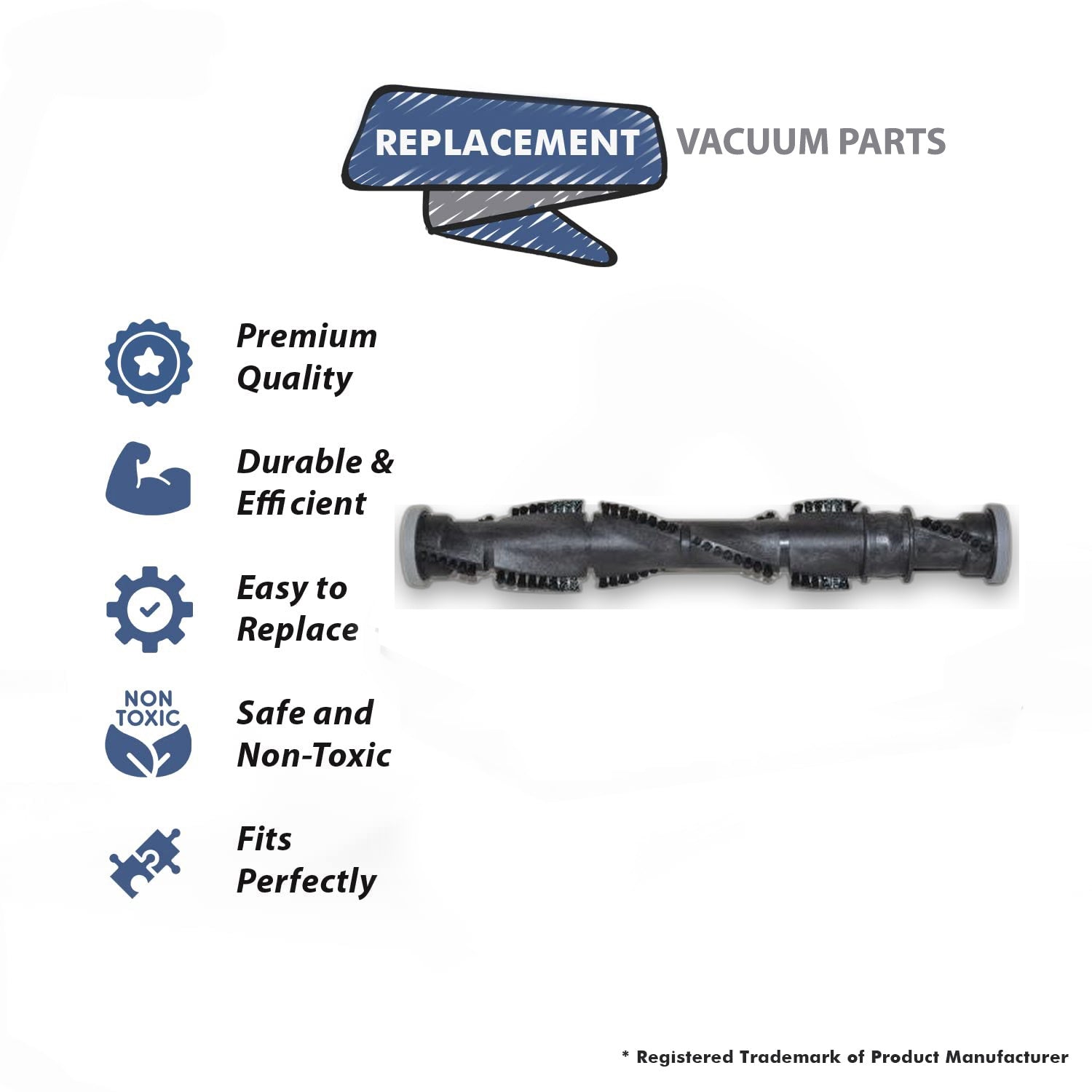 Topvacuumparts Replacement Part For Bissell Brushroll For 68C71, 2140, 68C7, 68C7C, 68C7R, 68C7S, 68C7U, 68C7V Vac Models # compare to part 2038045