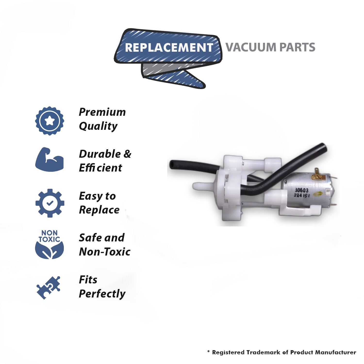 Topvacuumparts Replacement Part For Bissell 27F6 Lift Off Deep Vacuum Cleaner Pump Assembly # compare to part 2037923