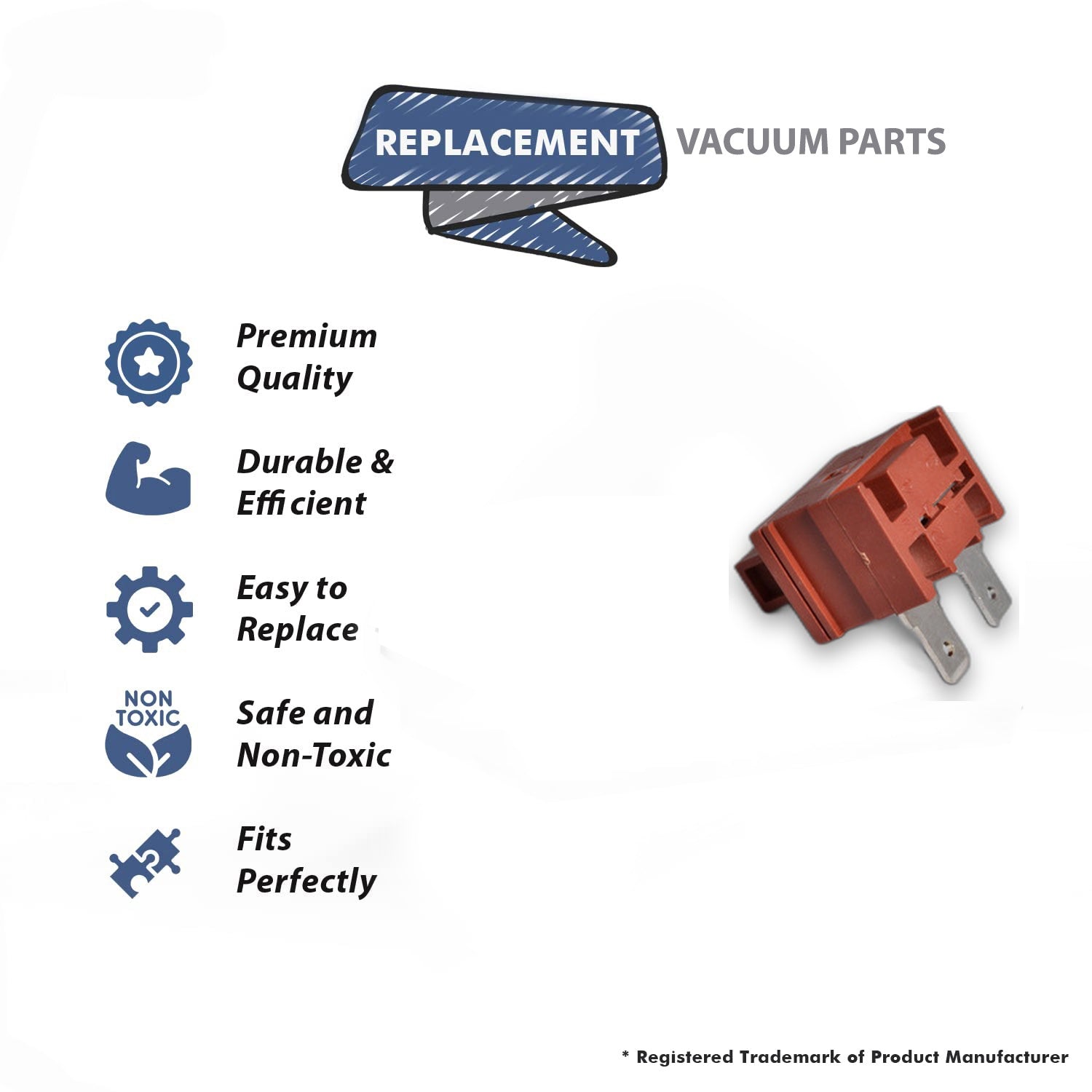 Topvacuumparts Replacement For Bissell Switch Assemble for Models 6579, 6594, 6579 2, 6579 3, 6582, 6583, 6584, 6585, 6596# compare to part 2031243