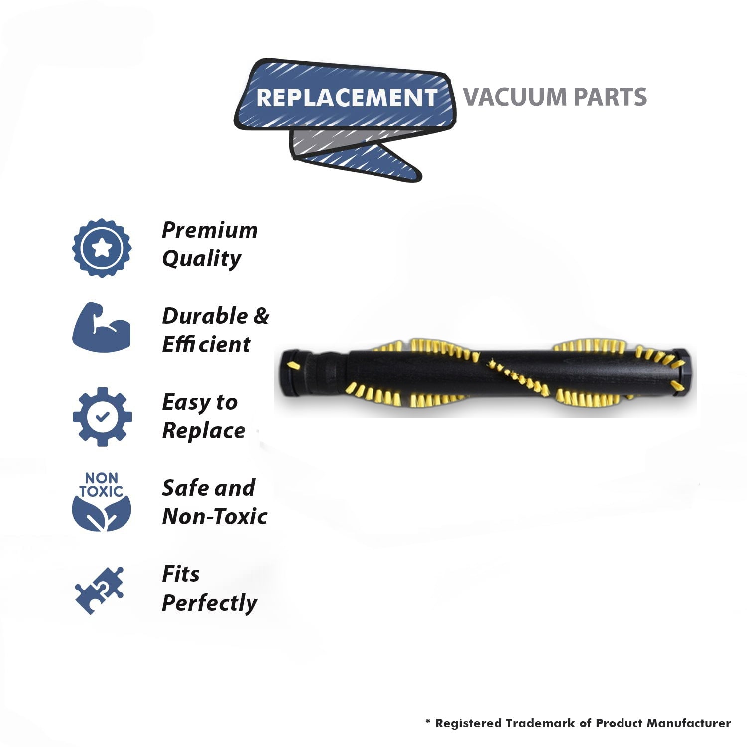Topvacuumparts Replacement Part For Eureka Uptight Vacuum Cleaner 12 Roller Brush Generic Part # compare to part EK207
