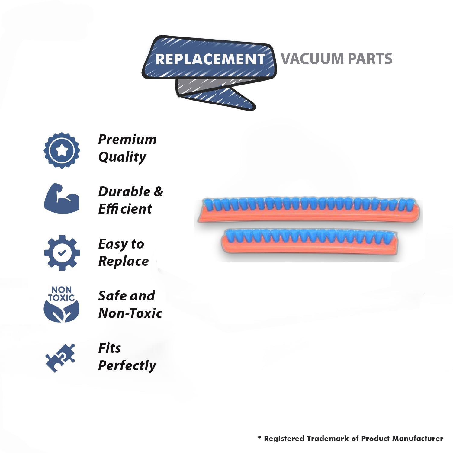 Topvacuumparts Replacement Part For Part Eureka,Sanitaire For VG II-Upright Vacuum Claner Brush Strips # compare to part 20-3633-03