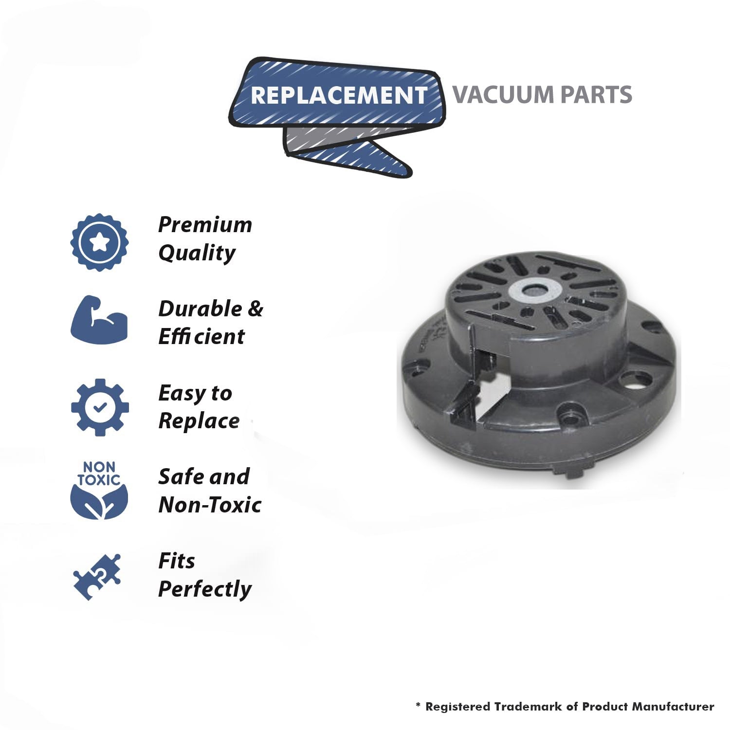 Topvacuumparts Replacement Part For Ametek Vacuum Lamb Motor Bracket COMM END # compare to part 20-6980