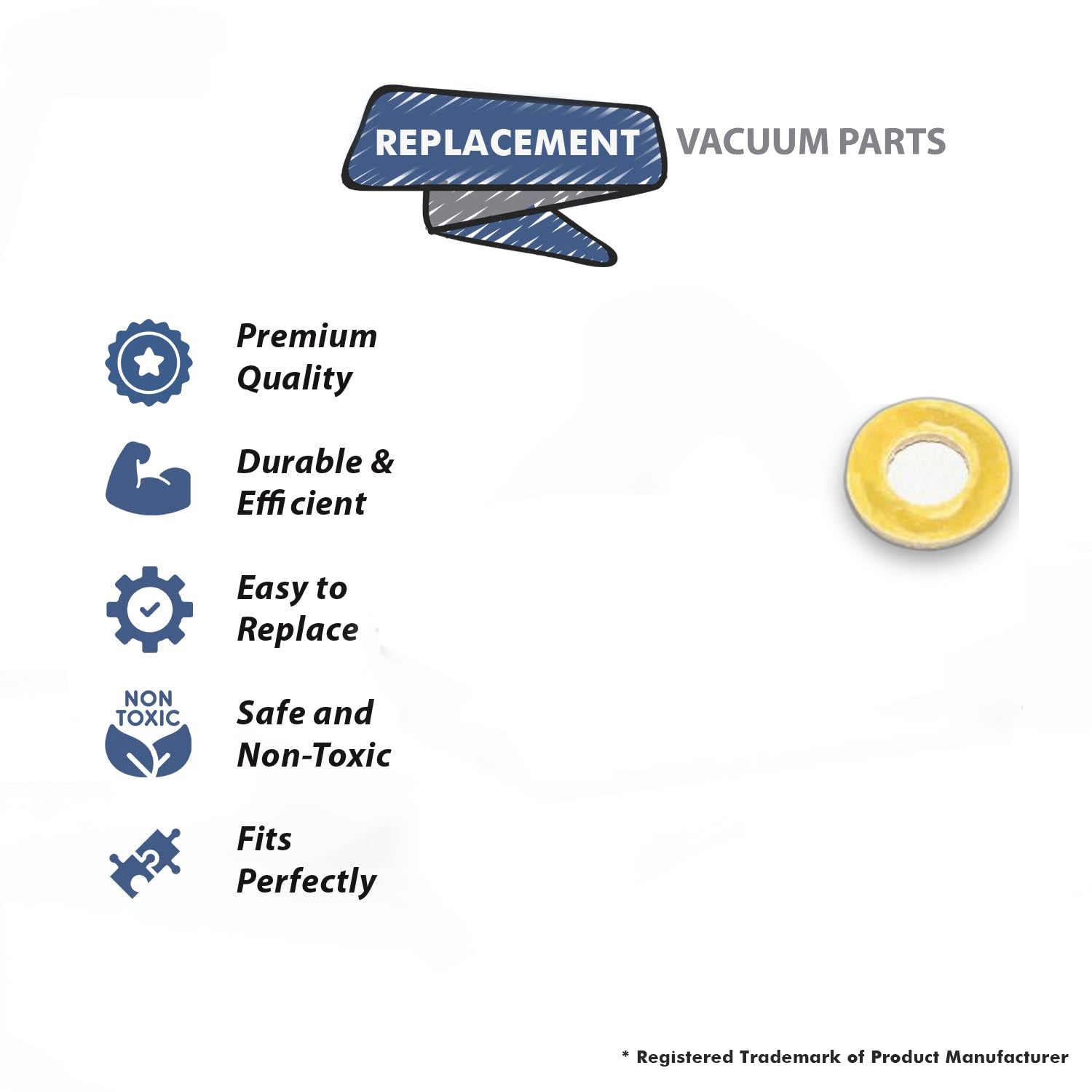Topvacuumparts Replacement Part For Eureka,Sanitaire Lexan Fan Vacuum Cleaner Fiber Washer
