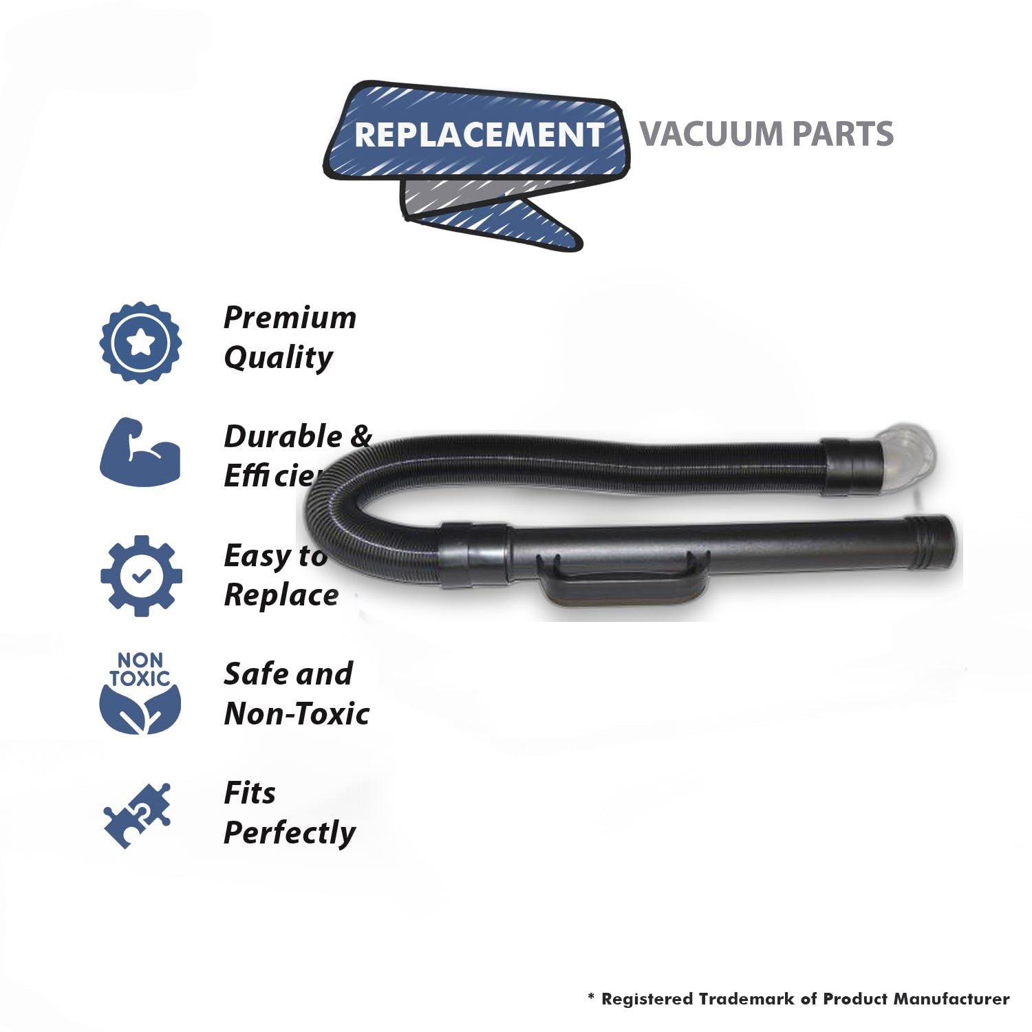 Topvacuumparts Replacement Part For Bissell 71Y7V Upright Vacuum 2 Hose Assembly # compare to part 2031824