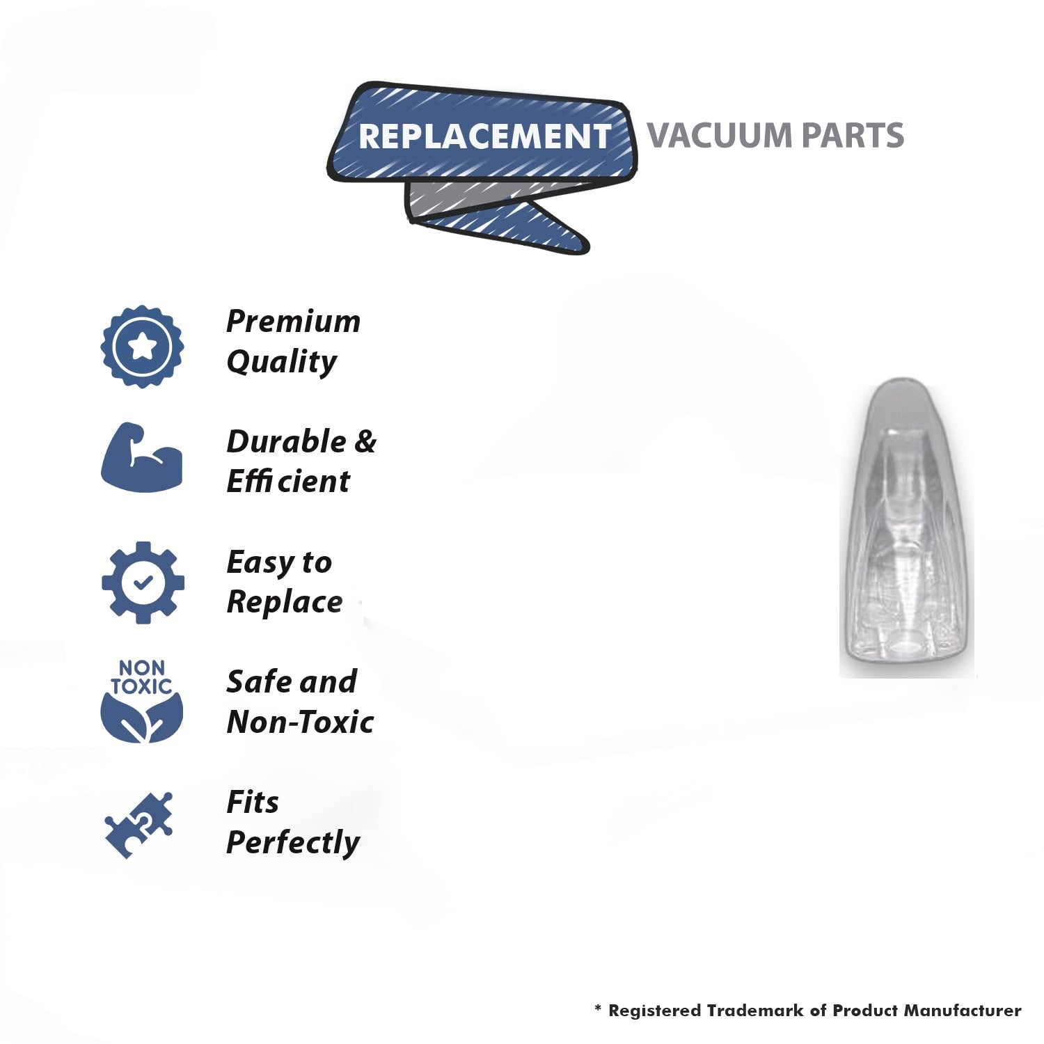 Topvacuumparts Replacement Part For Bissell Water Tank For 1867, 18671, 18674, 18675, 18676, 18678, 1867B Vac Models # compare to part 1603246