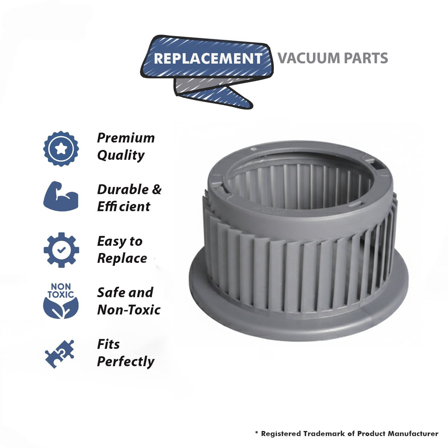 Topvacuumparts Replacement Part For Bissell 3920 Pet Hair Eraser Vacuum Cleaner Dirt Cup Louver # compare to part 2032388