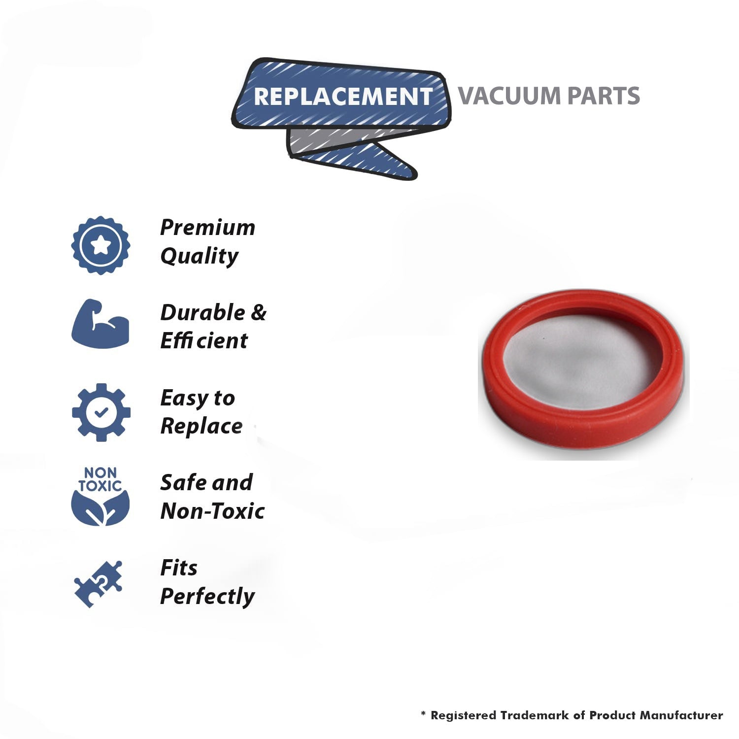 Topvacuumparts Replacement for Bissell Short Air Duct Lower Gasket for Models 8920, 9200, 9300, 9400, 8930, 9200-2, 9200-5 # Compare to Part 2036815