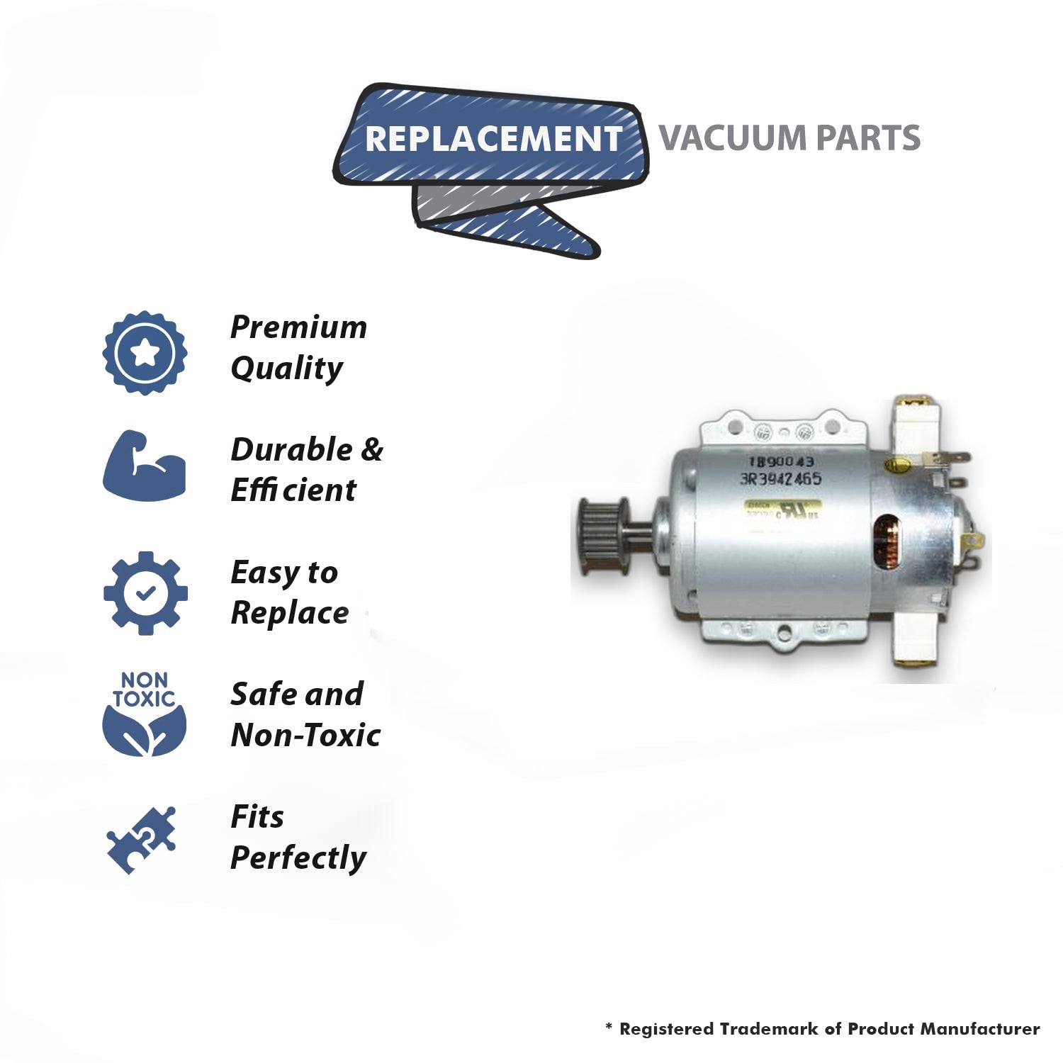 Topvacuumparts Replacement Part For Bissell 86T3 Green Machine Vacuum Cleaner Foot Motor # compare to part 2037431