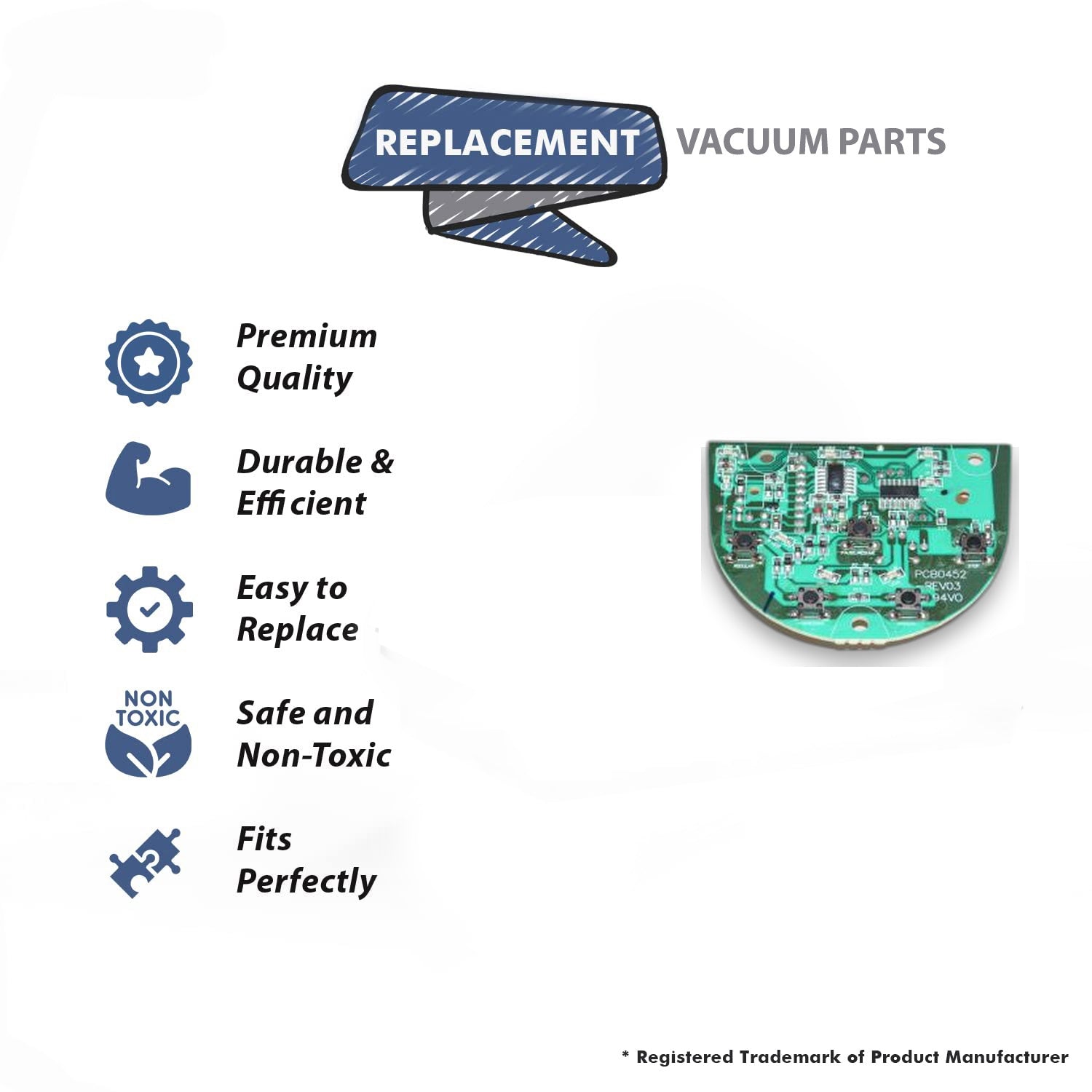 Topvacuumparts Replacement Part For Bissell 33N8, 78R5 Spot Bot Vacuum Cleaner Control Board # compare to part 2037486