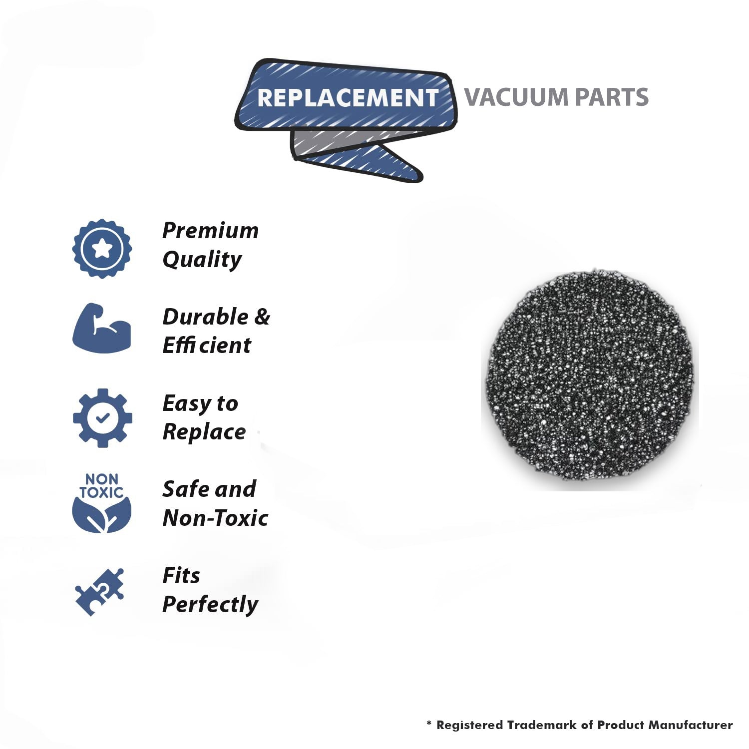 Topvacuumparts Replacement Part For Bissell Pre Filter For 4122 Vac Models # compare to part 2038426