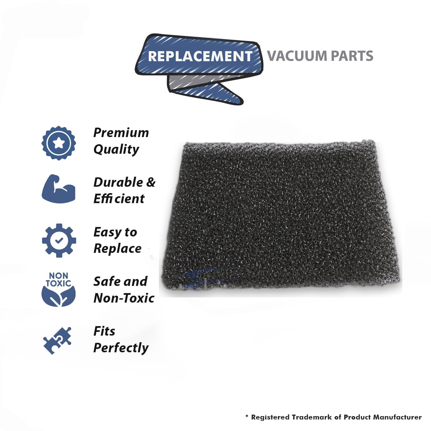 Topvacuumparts Replacement Part For Eureka e SC9180, SC9150 Commercial Upright Motor Filter # compare to part 77883