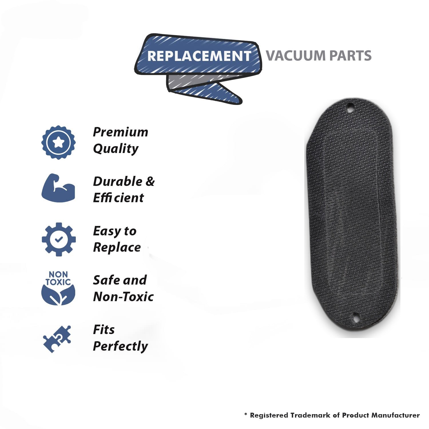 Topvacuumparts Replacement Part For Eureka for S639A/S648A/S633A/S677A Vacuum Cleaner Black Bag Gasket # compare to part 36968
