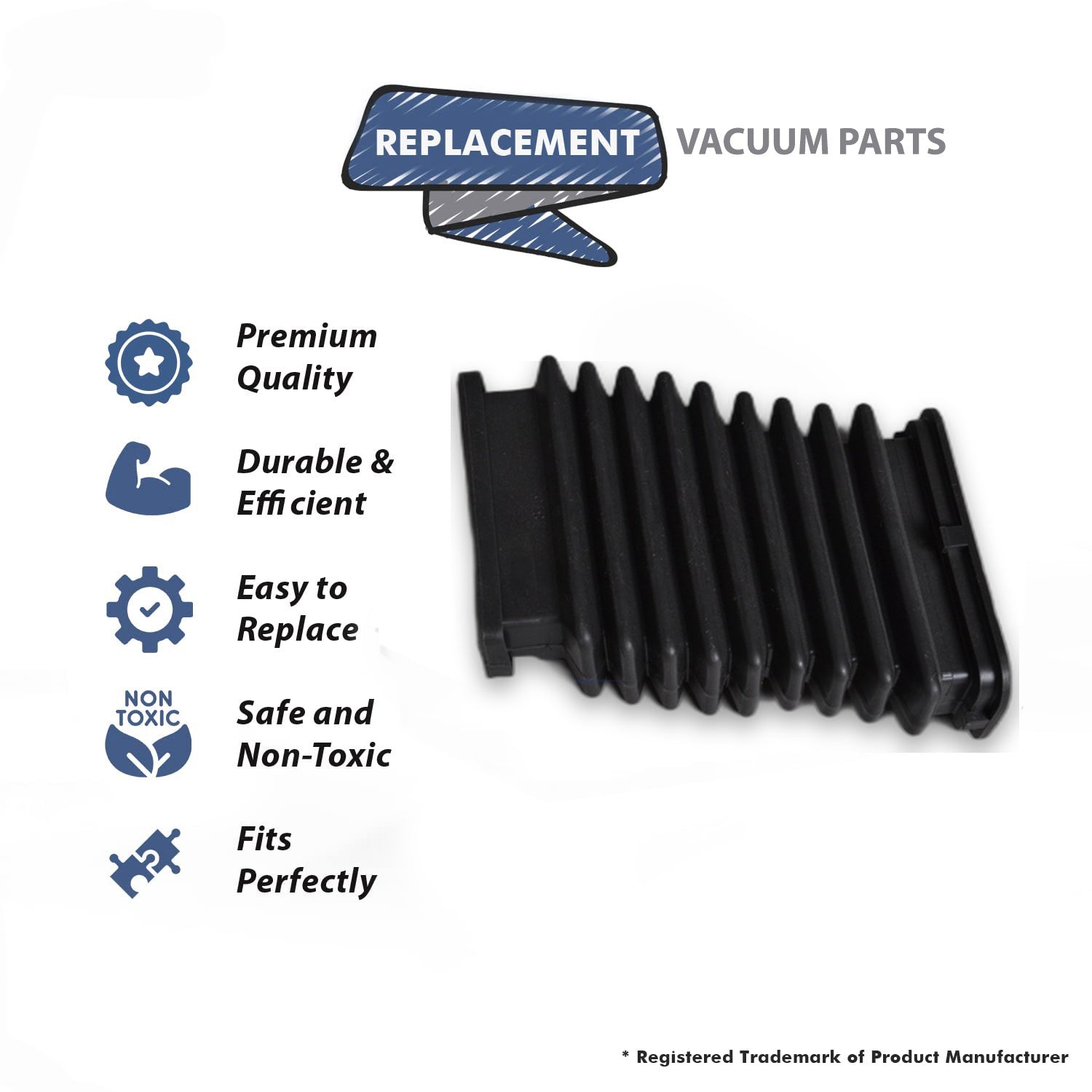 Topvacuumparts Replacement Part For Eureka Vacuum Bellows Fits SC9050A Duralite Commercial S9020 Models # compare to part 78755380N