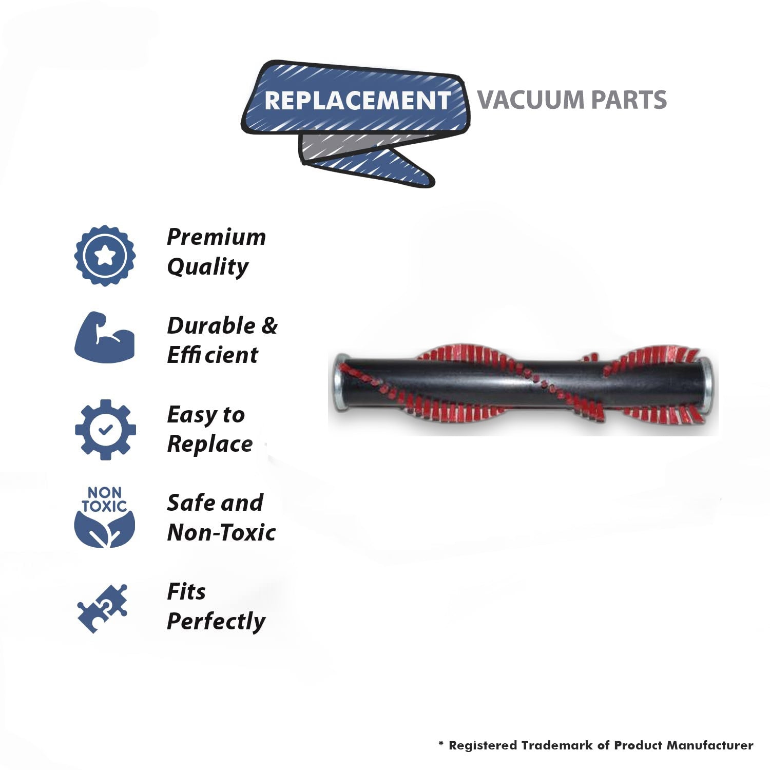 Topvacuumparts Replacement Part For Eureka SC5500, S5000 EON Upright Vacuum Cleaner Brushroll # compare to part 17369-1