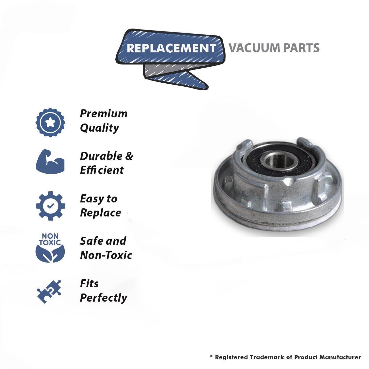 Topvacuumparts Replacement Part For Eureka, Sanitaire VGII, Powr-Flite Vacuum Cleaner Ball Bearing & Seat # compare to part 54256A-1