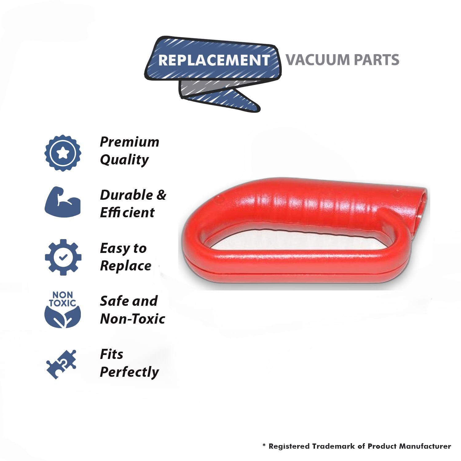 Topvacuumparts Replacement Part For Eureka SC886G Vacuum Cleaner Loop Handle Grip # compare to part 89068SAN