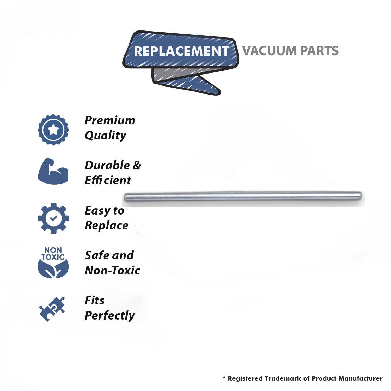 Topvacuumparts Replacement Part For Eureka, Sanitaire 2000 Series Vacuum Cleaner Rear Axle # compare to part 47562