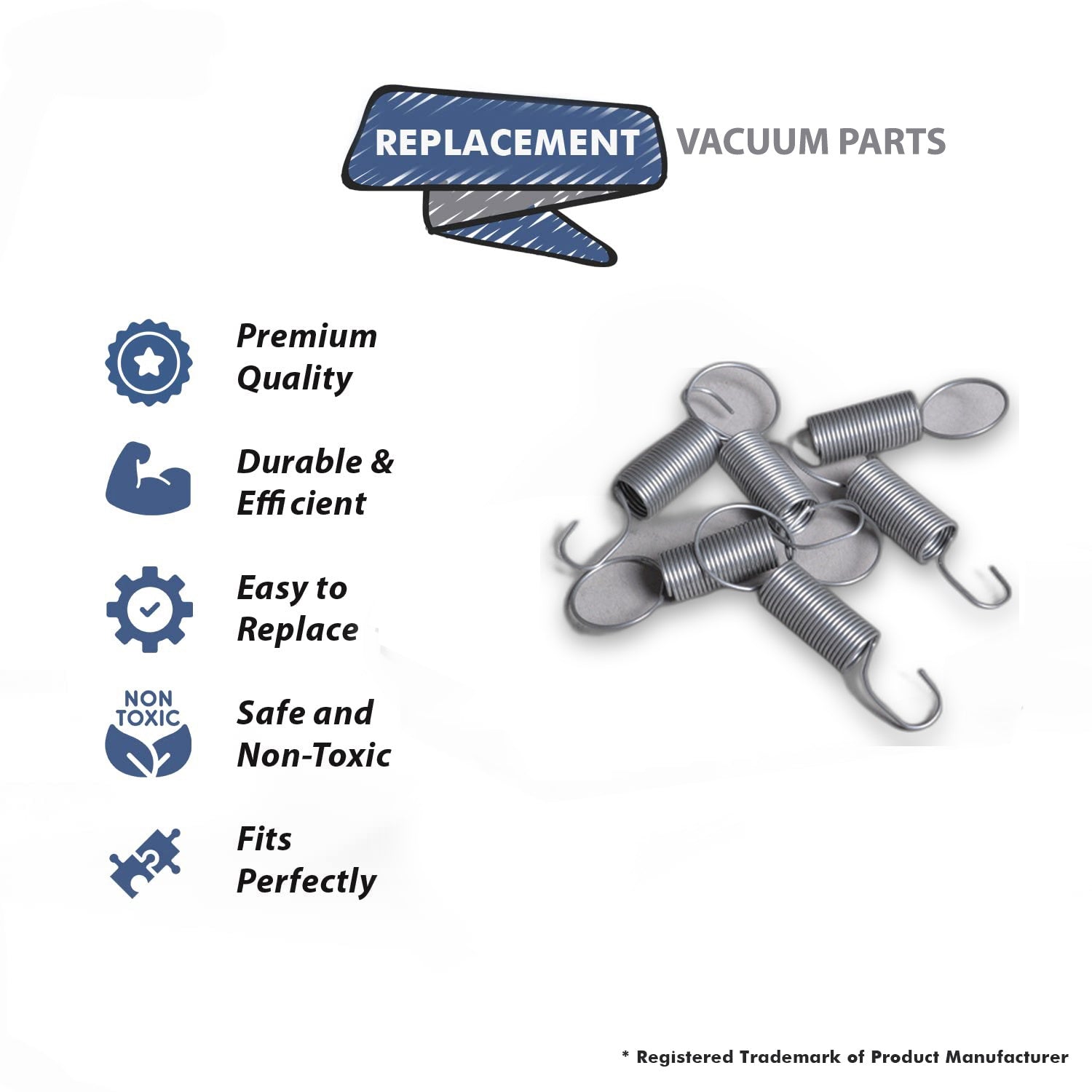 Topvacuumparts Replacement Part For Eureka Upright Vacuum Cleaner Handle Release Spring # compare to part 530762