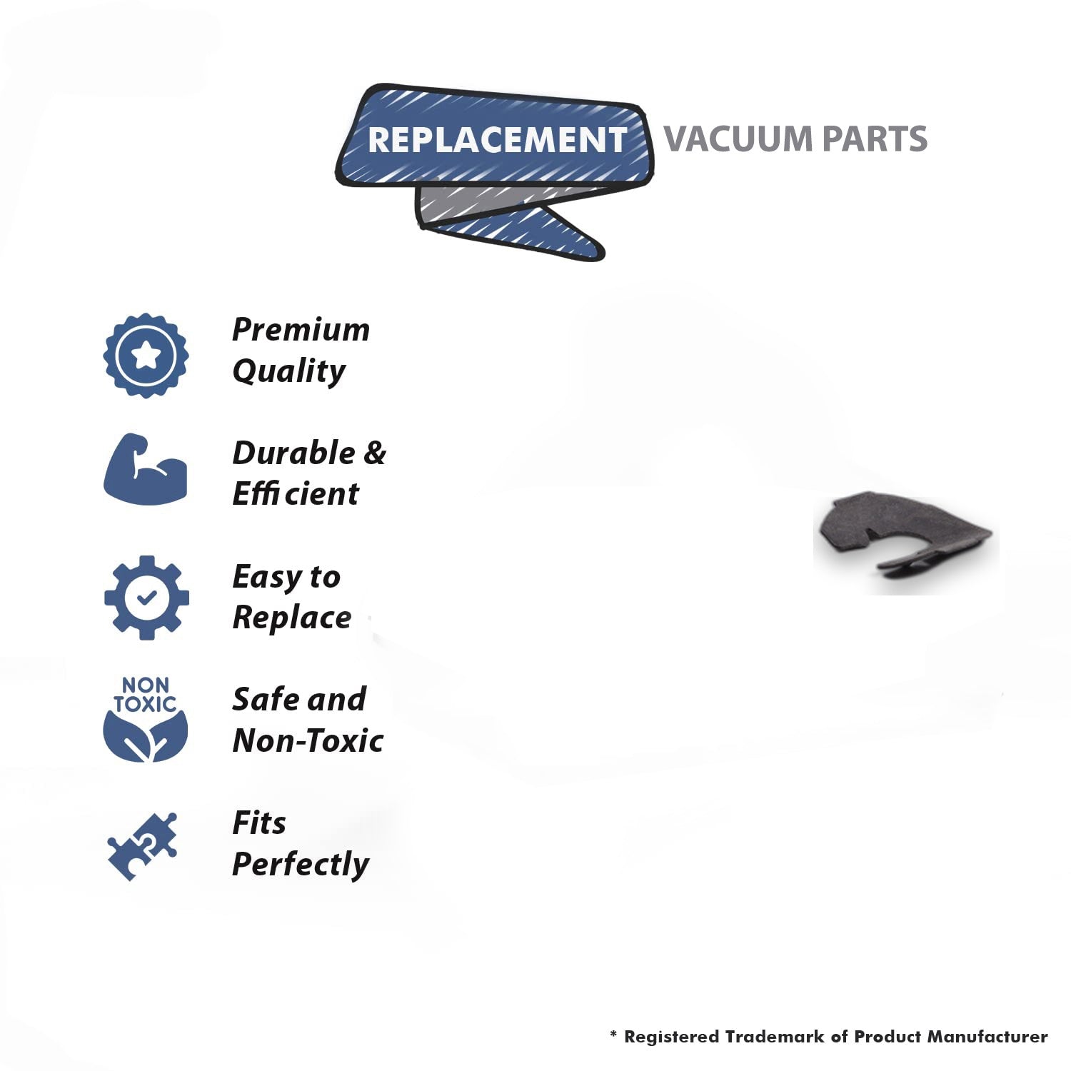 Topvacuumparts Replacement Part For Eureka, Vacuum Cleaner Ultra Wheel Clips (2) # compare to part 55684