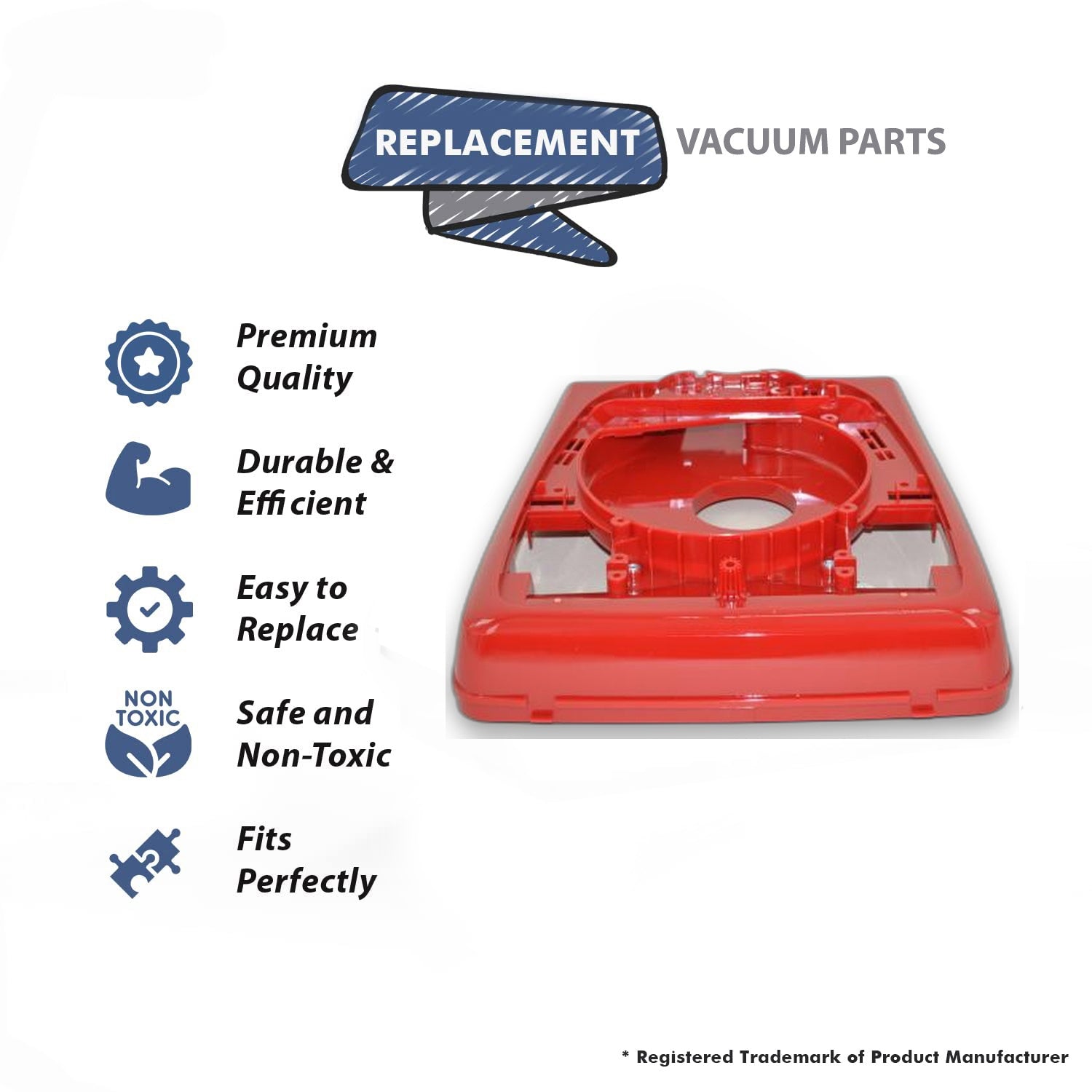 Topvacuumparts Replacement Part For Eureka Base Assembly with Dirt Cup Fits C2032A Models # compare to part 579025