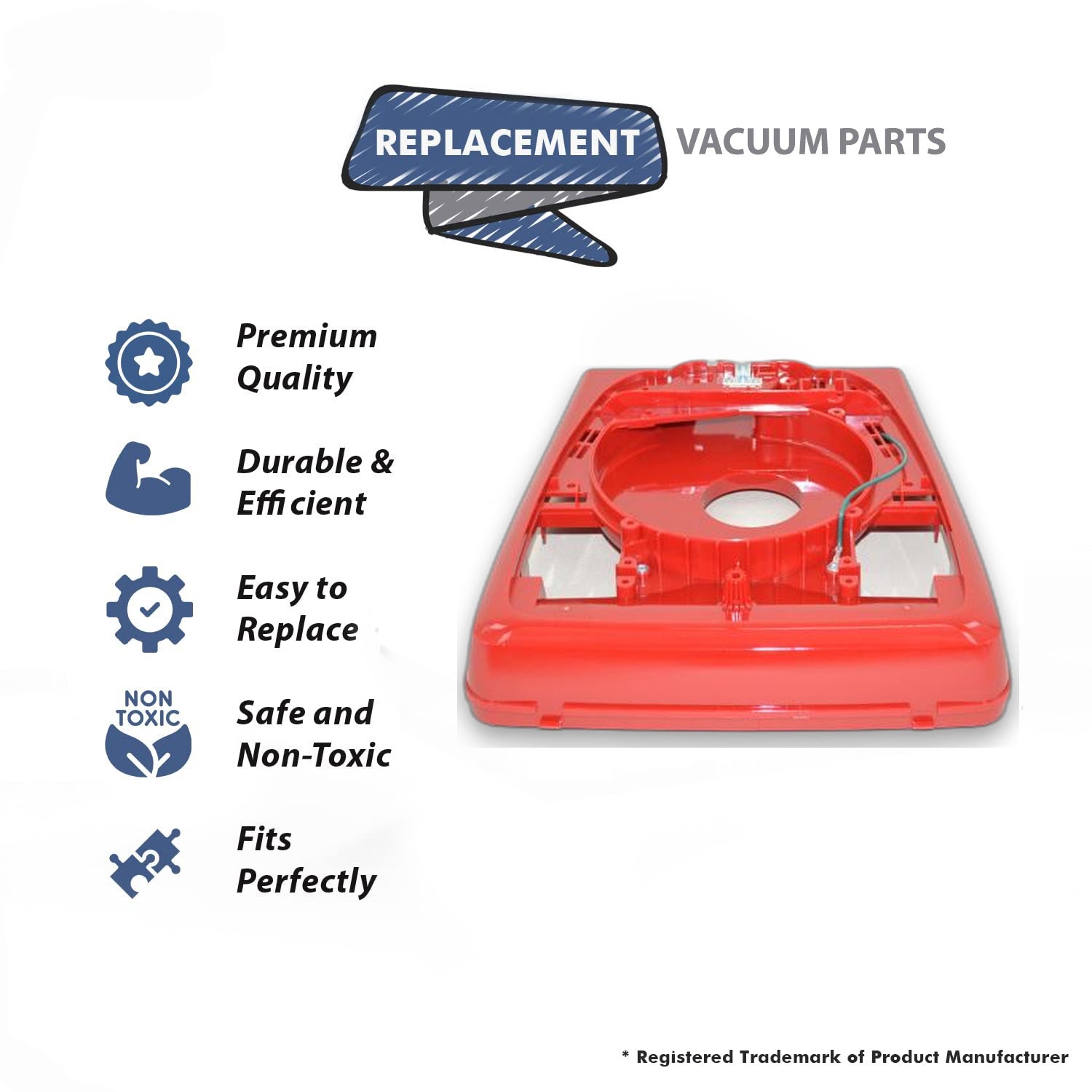 Topvacuumparts Replacement Part For Eureka C2094 Black Comes Red Hosles Base # compare to part 579009