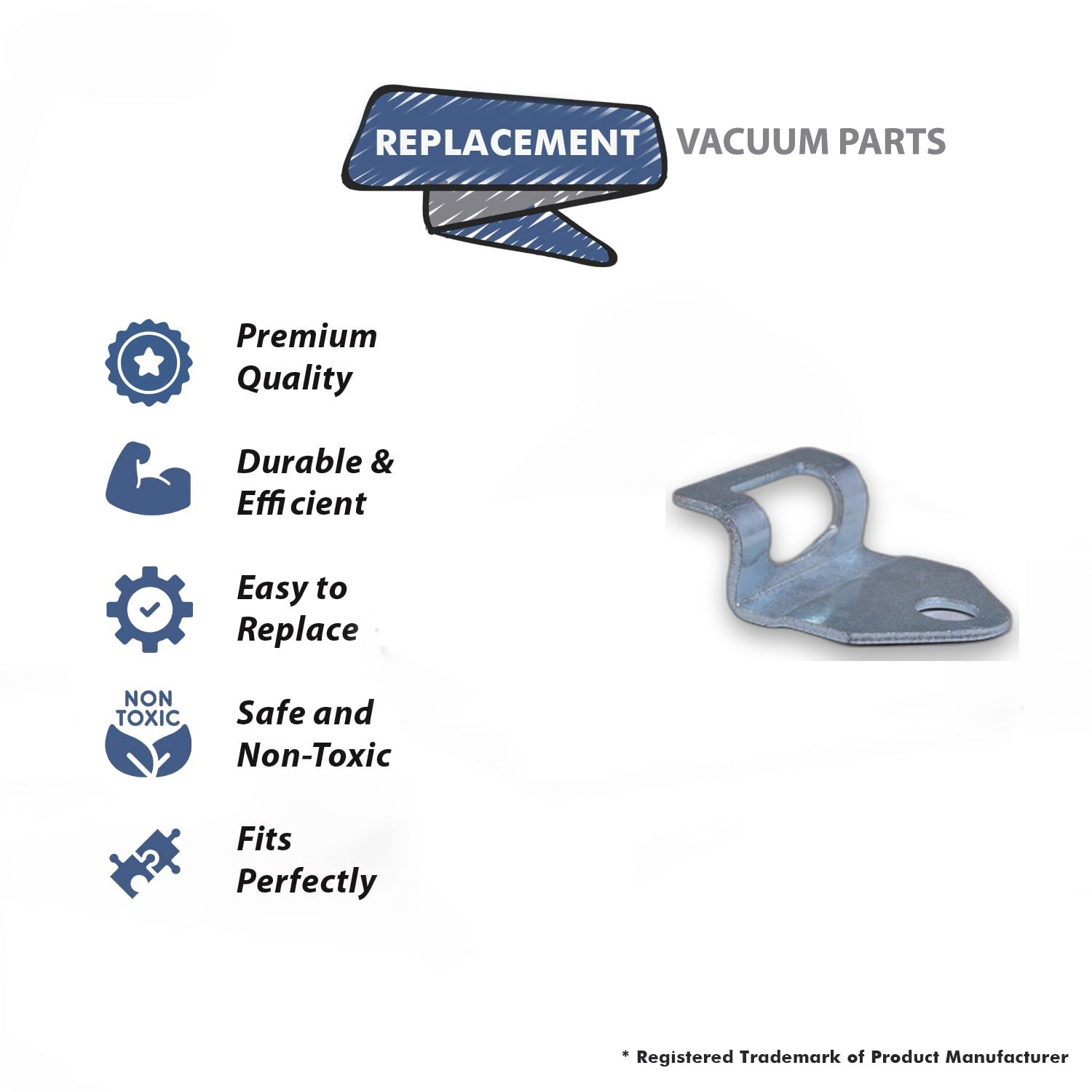 Topvacuumparts Replacement Part For Eureka Series Vacuum Cleaner Metal Bag Adapter Bracket # compare to part 37034