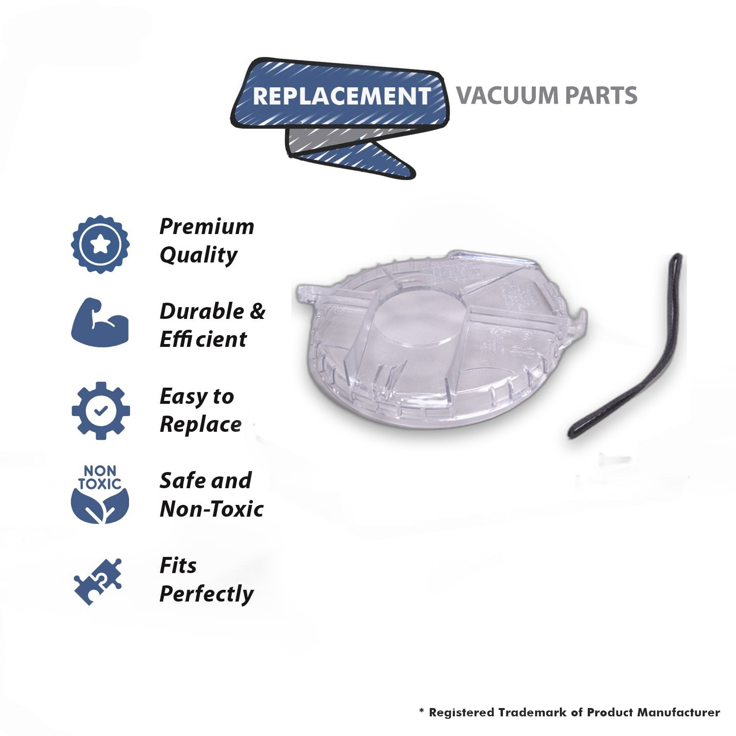 Topvacuumparts Replacement Part For Eureka SC886/SC887/SC888 Vacuum Cleaner Fan Cover Repair Wide Track Kit # compare to part 52334