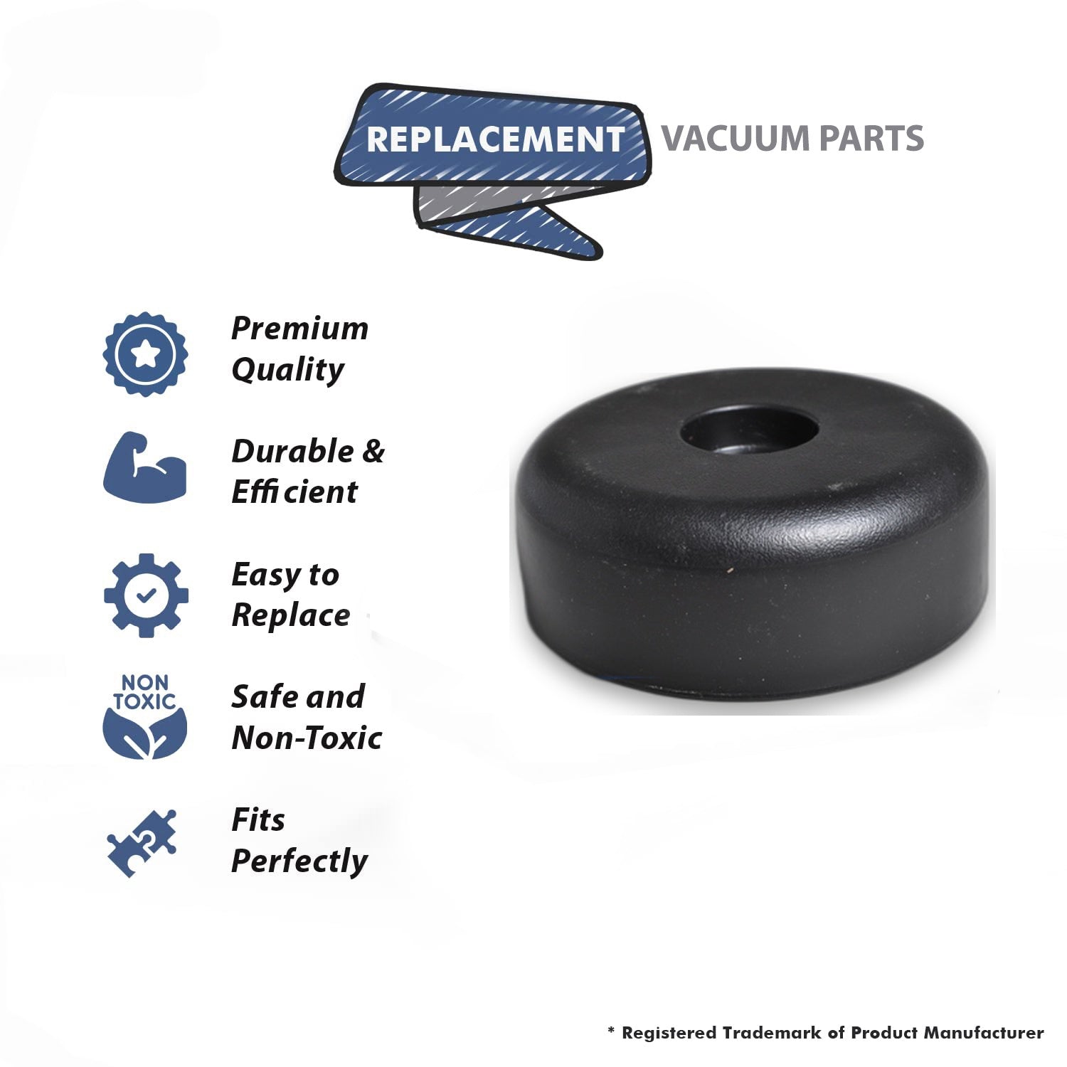 Topvacuumparts Replacement Part For Eureka Vacuum Rear Wheel Fits SC684,886 Models (2 Wheel)