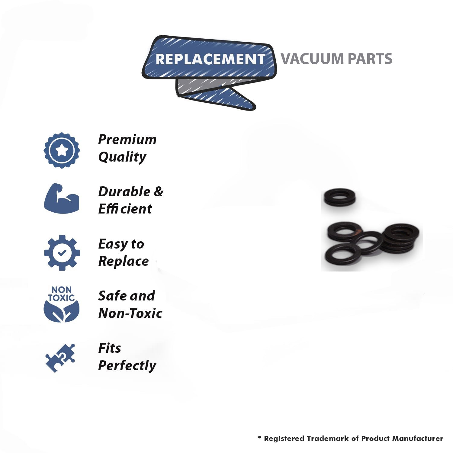 Topvacuumparts Replacement Part For Eureka 1402A Vacuum Cleaner Metal Washer (1Pack 10 Washer) # Compare To Part 531881