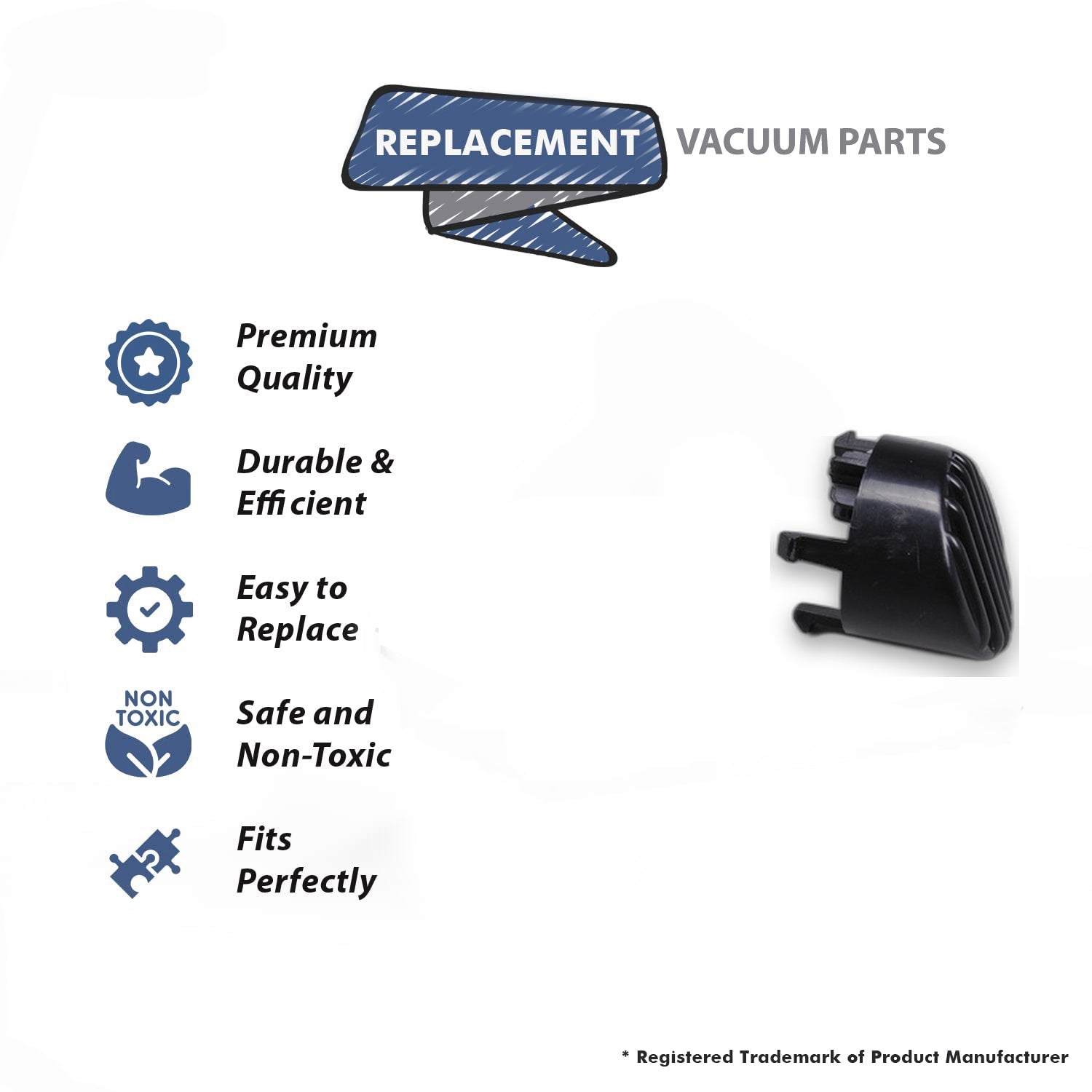 Topvacuumparts Replacement Part For Eureka,Sanitaire 1934/1967/1968/SC678/SC679/SC684 Vacuum Cleaner Button Switch # compare to part 146601