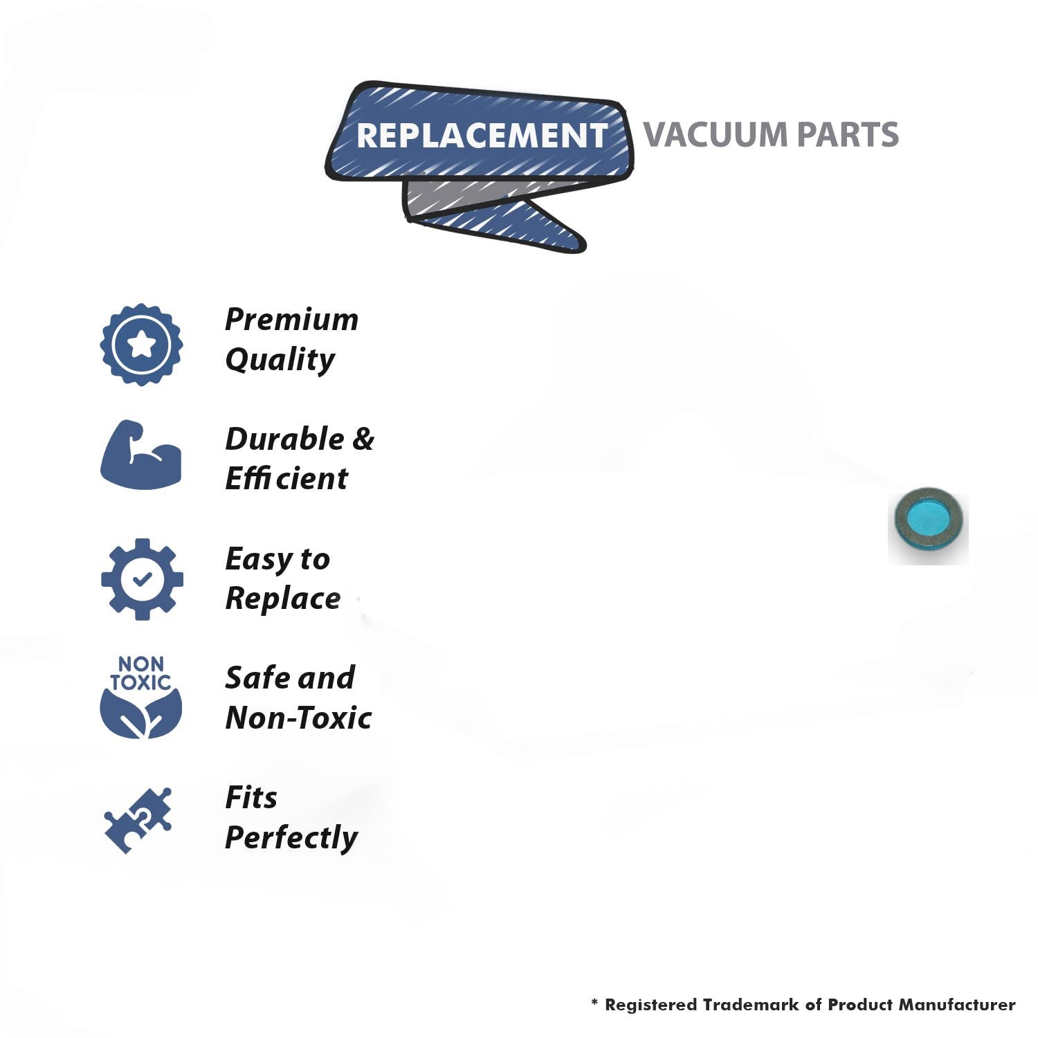 Topvacuumparts Replacement Part For Hoover Elite Vacuum Cleaner Motor Fan Washer # compare to part 21312793
