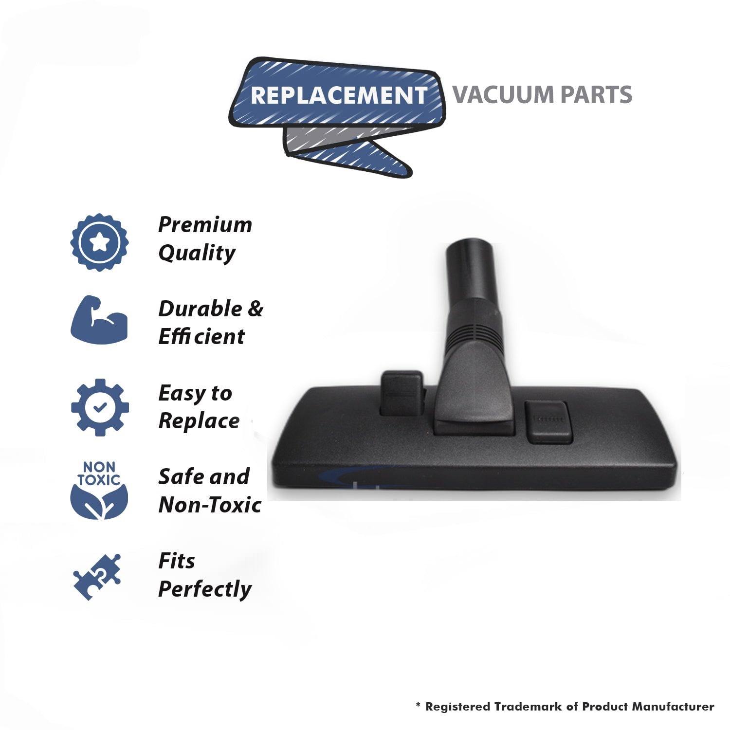 Topvacuumparts Replacement Part For Eureka S3681, S3686, SC3683 Vacuum Cleaner Rug Tool Floor & Friction 12