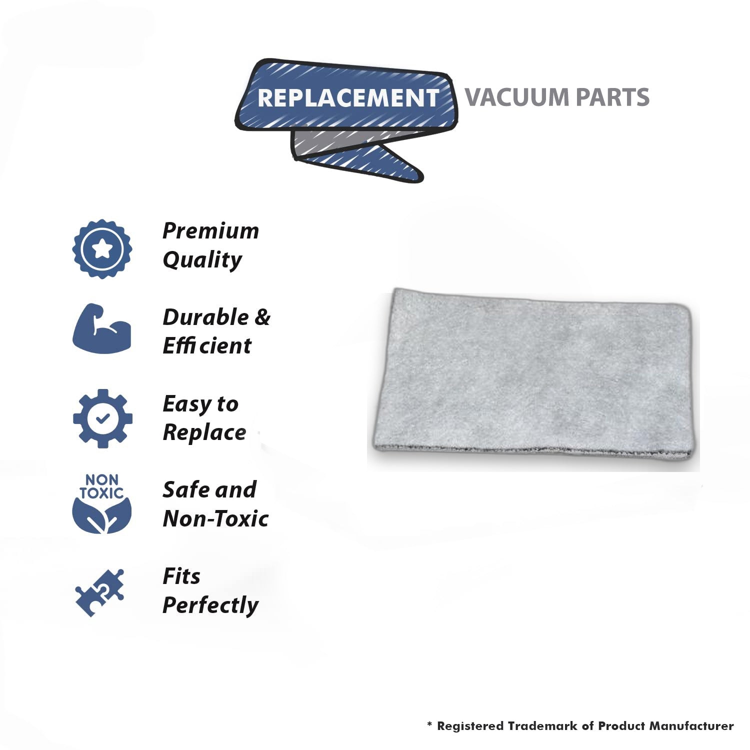 Topvacuumparts Replacement Part For Eureka,Sanitaire Vaccum Cleaner Post Filter SC412A # compare to part B352 2400