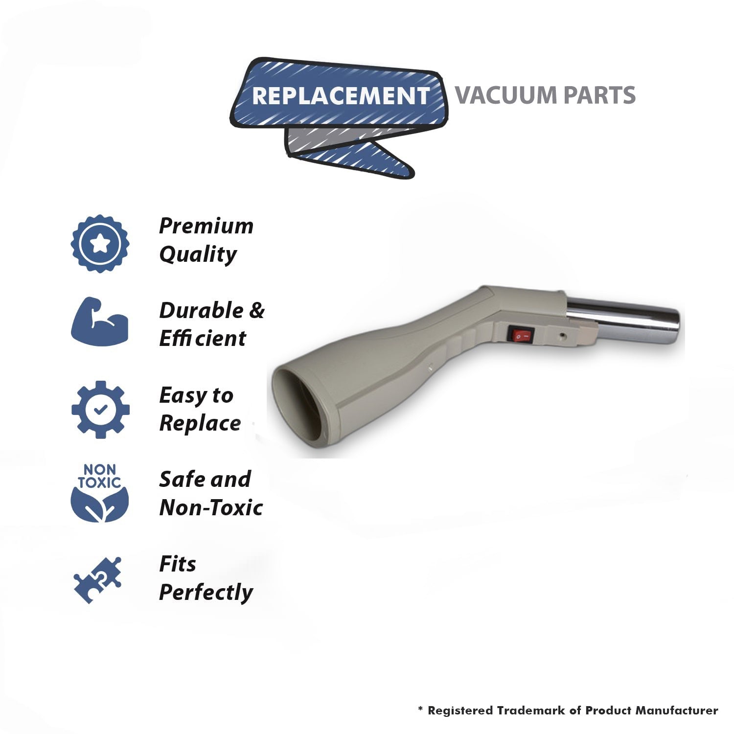 Topvacuumparts Replacement Part For Electolux 1250 and LE Series Vacuum Cleaner Swivel Grip # compare to part 4400A