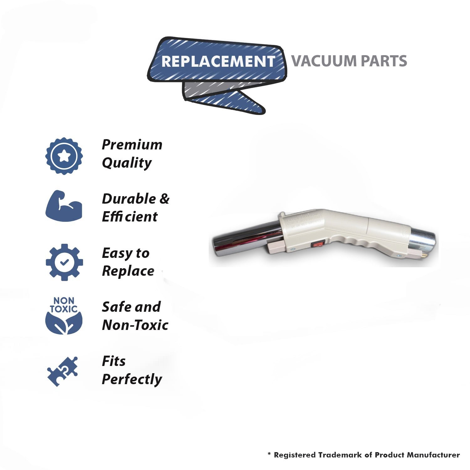 Topvacuumparts Replacement Part For Electrolux Vacuum Cleaner Pistol Grip CVD END # Compare to part 9230