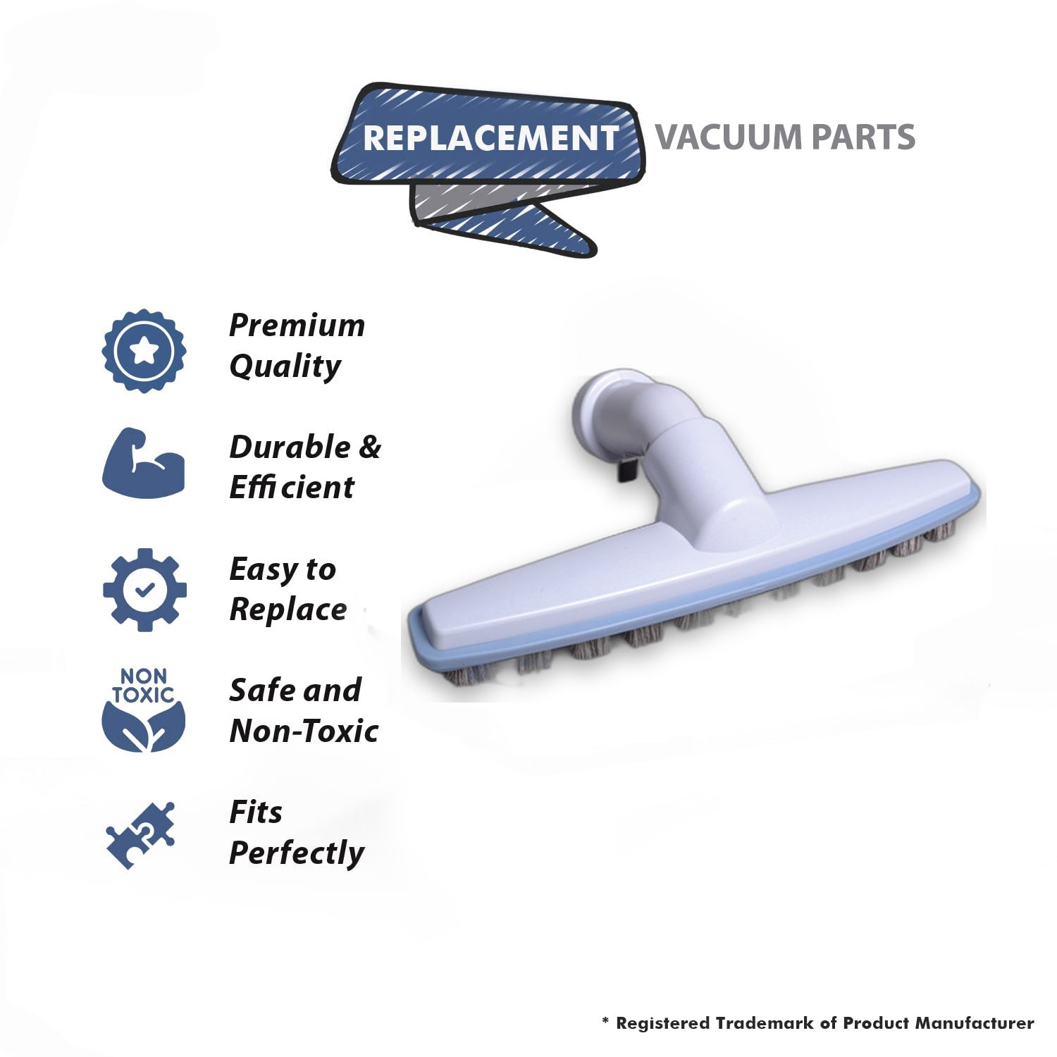 Topvacuumparts Replacement Part For Electrolux Super Super J,1205,Gray Floor Brush # compare to part 26-1512-02