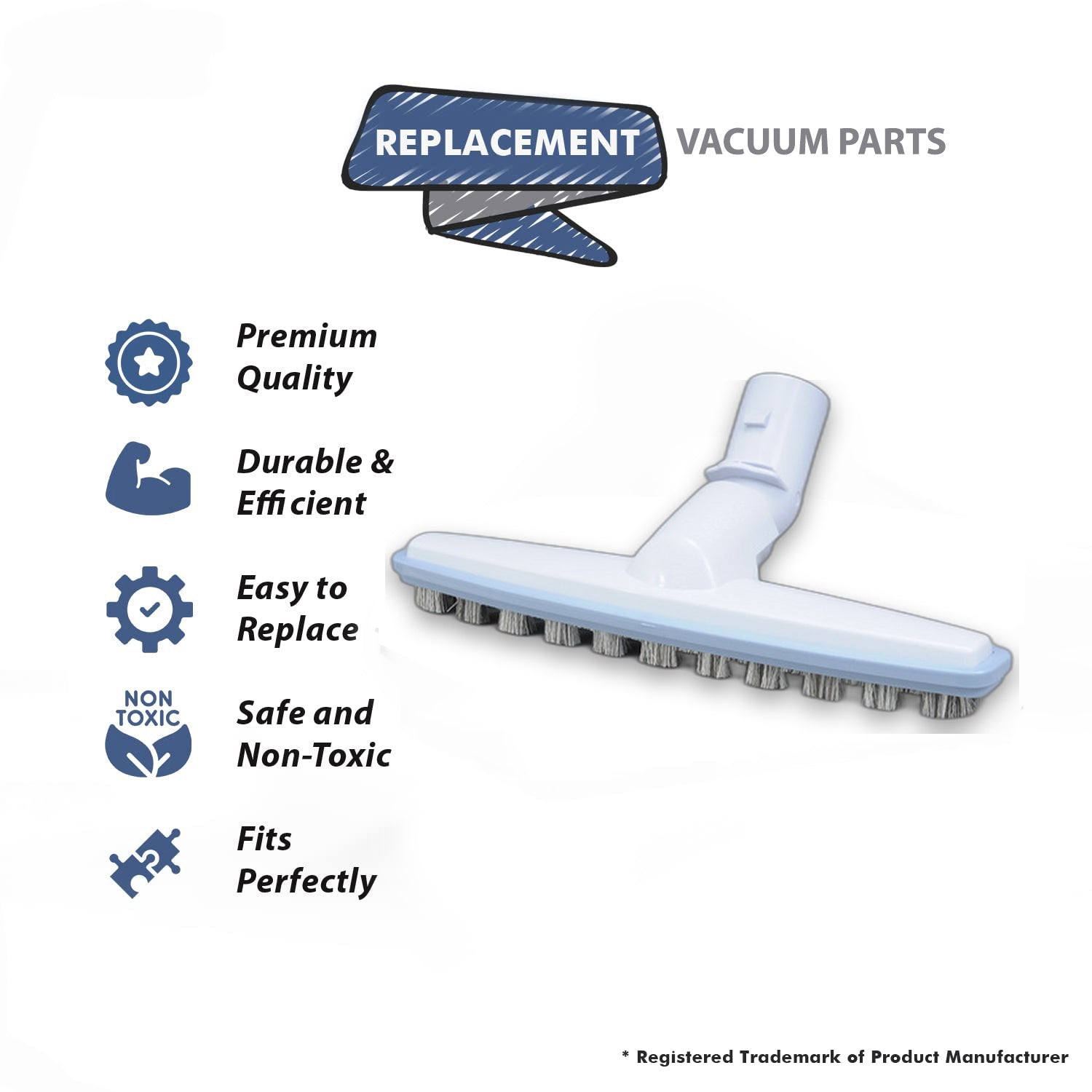 Topvacuumparts Replacement Part For Electrolux Gray Floor Brush Work with Epic Series # compare to part 26-1520-09