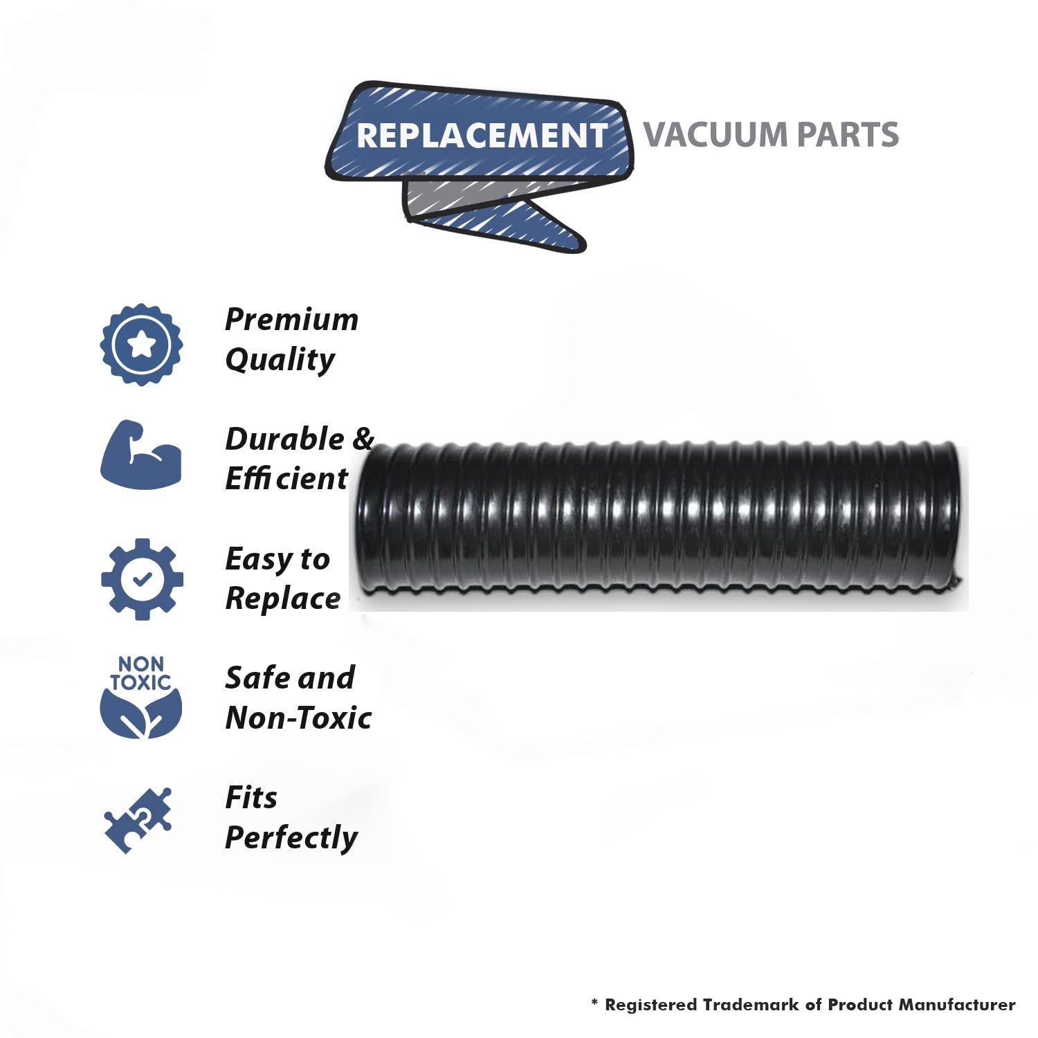 Topvacuumparts Replacement Part For Proteam Pro Force 1500 Vacuum Cleaner Lower Hose 1PK // #26-6250-67