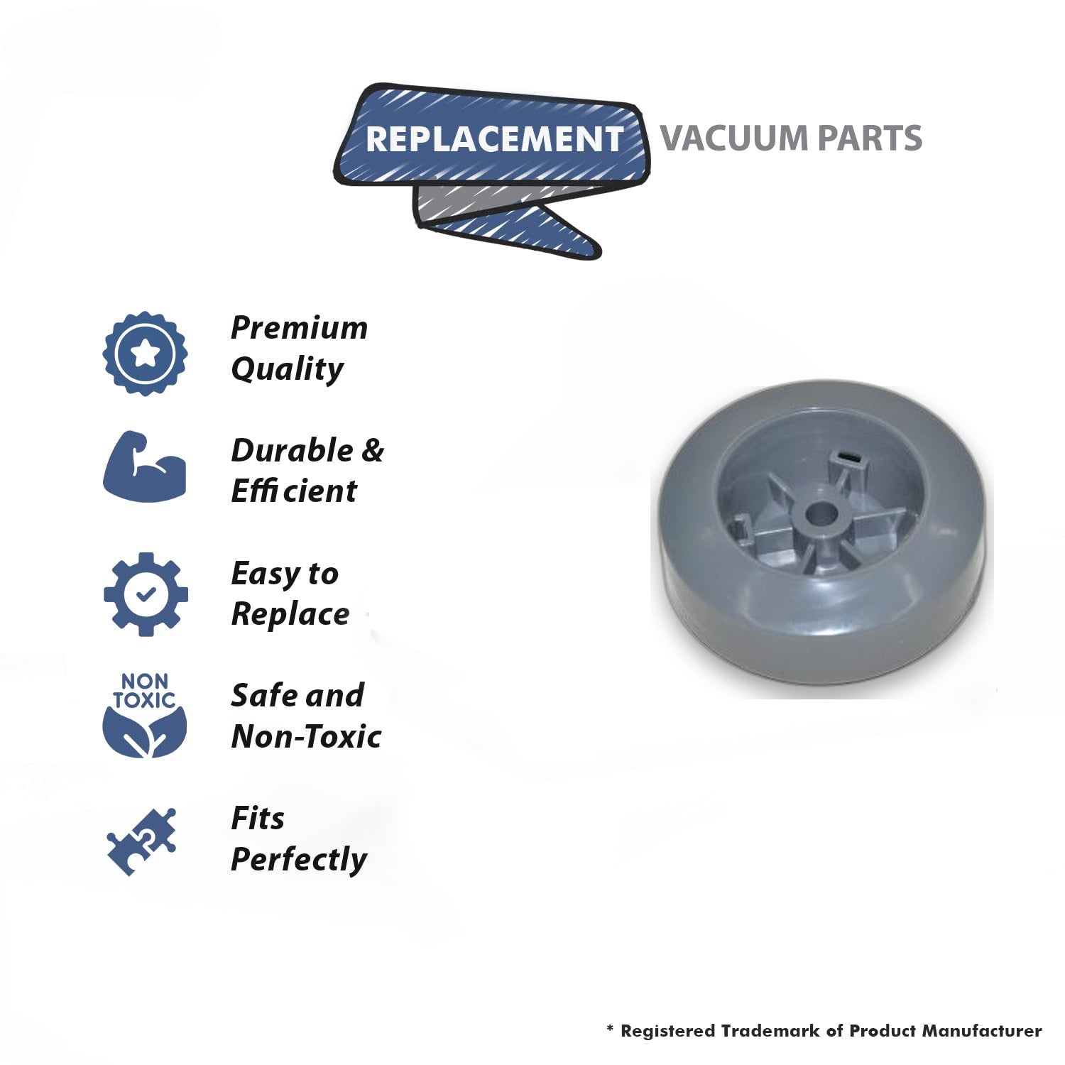 Topvacuumparts Replacement Part For Electrolux Model Super J,Rear,Beige Vacuum Cleaner 3