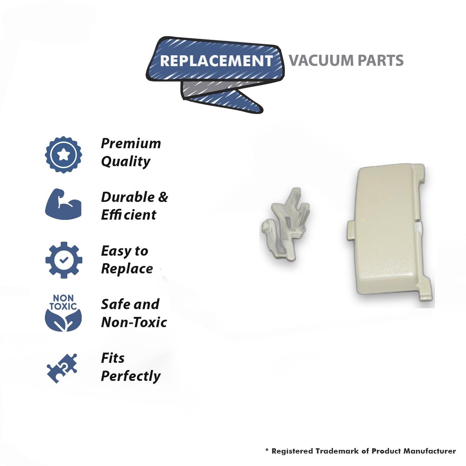 Topvacuumparts Replacement Part For Electrolux Vacuum Cleaner Beige Switch Button with Rocker and Spring # compare to part 62205