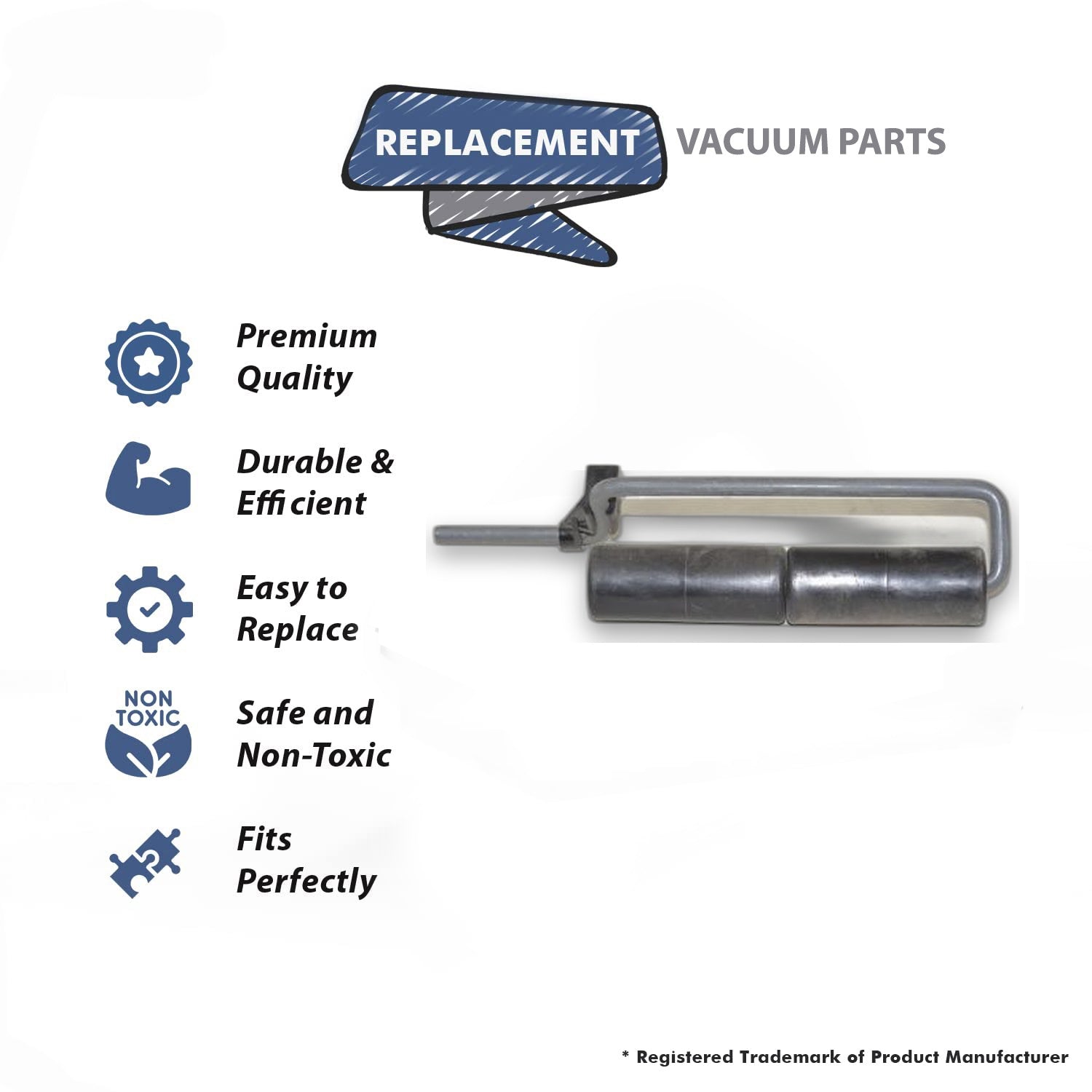 Topvacuumparts Vacuum Wire Form and Roller Replacement Part For Dirt Devil Model 7000 Sereis # compare to part 2720247000
