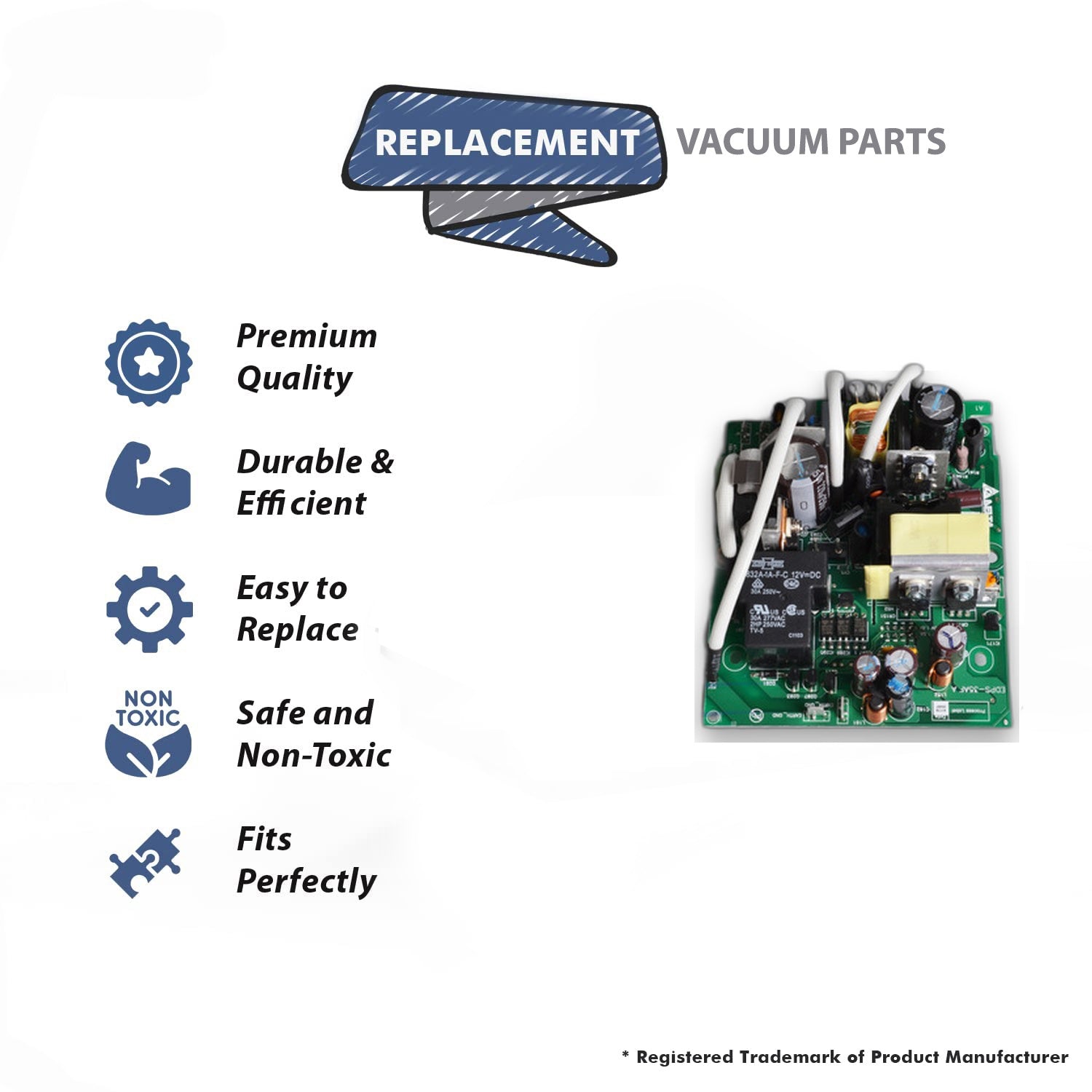 Topvacuumparts Replacement Part For Hoover F8100 Steamer Upright Vacuum Circuit Board Power Control # 280518001