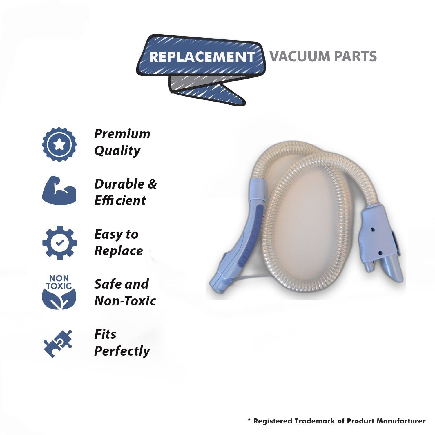 Topvacuumparts Replacement Part For Hoover Billowy Blue Vacuum Cleaner Hose Assembly # compare to part 302328003