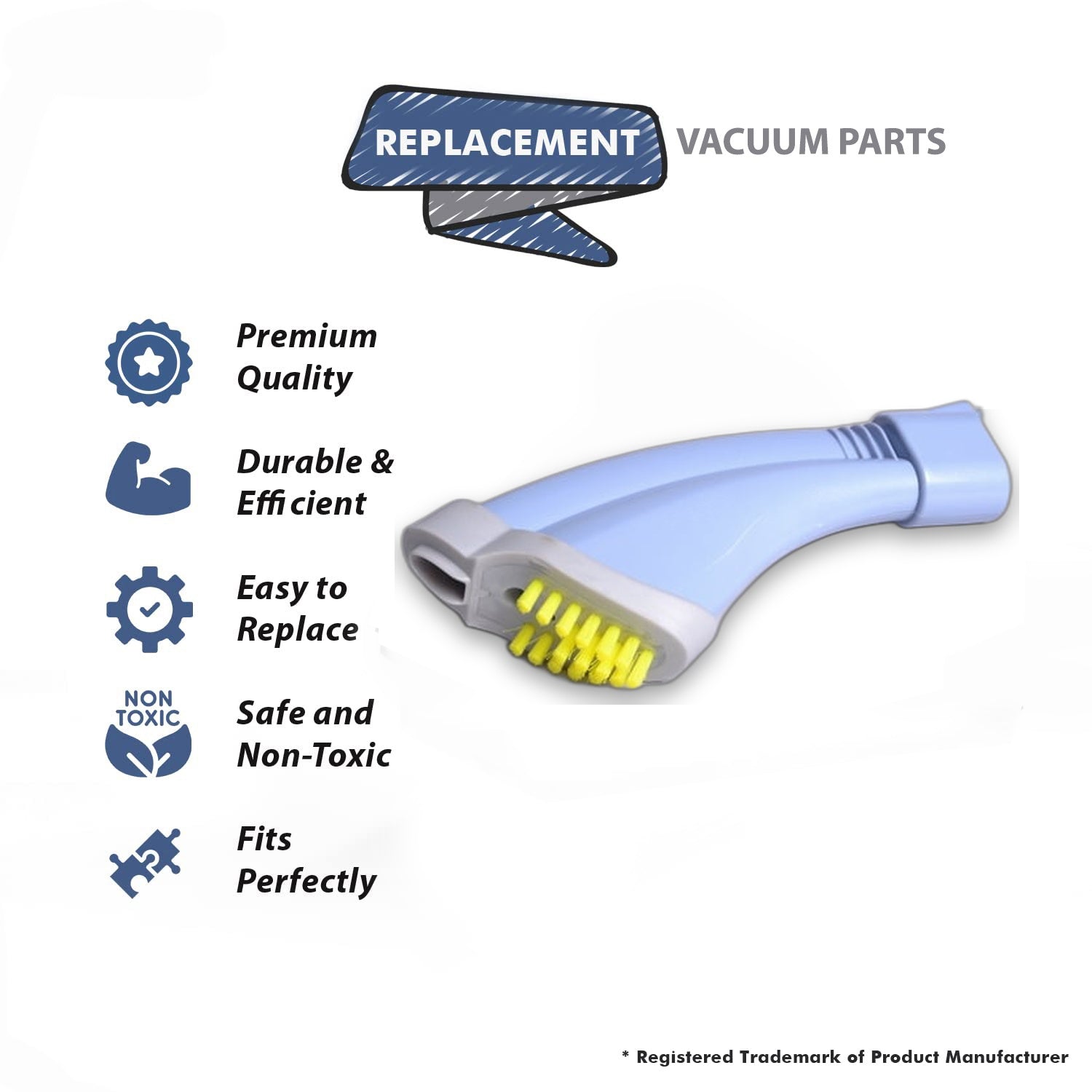 Topvacuumparts Replacement Part For Hoover FH40030 Floormate Vacuum Cleaner Grout Brush Assembly # compare to part 302331003