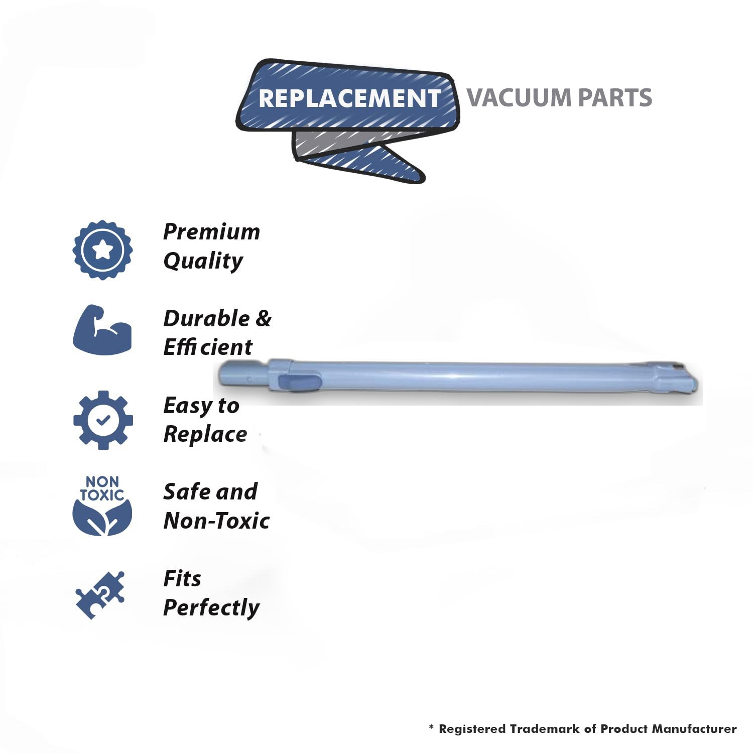 Topvacuumparts Replacement Part For Hoover FH40030 Vacuum Cleaner Billowy Blue Telescoping Wand # compare to part 302336003