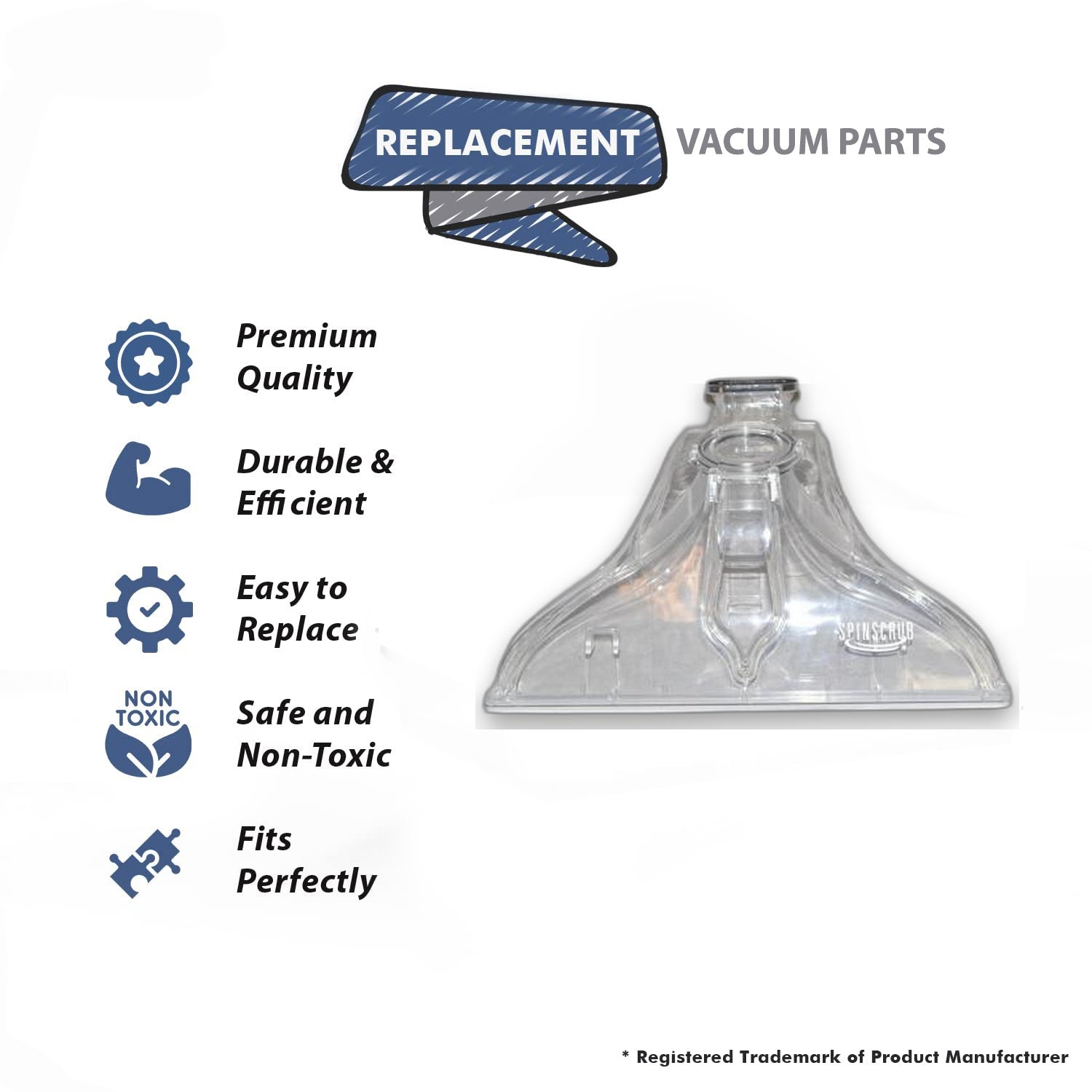 Topvacuumparts Replacement Part For Hoover Power Scrub Elite Nozzle for Carpet Cleaner Vacuum Model-FH50251# compare to part 305028002